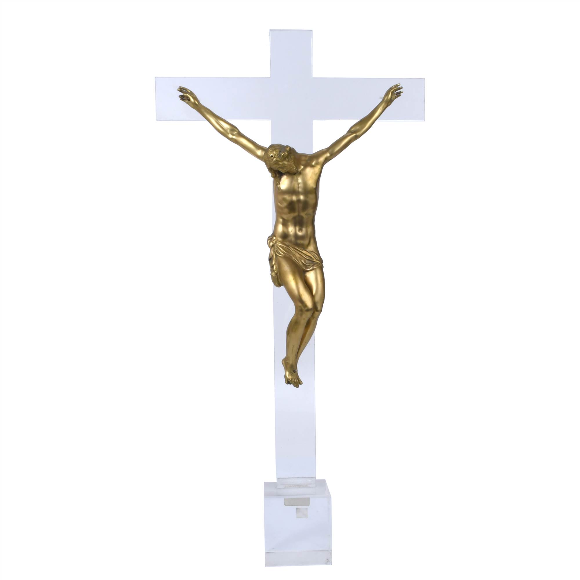 16TH-17TH CENTURY ITALIAN SCHOOL CRUCIFIED CHRIST.