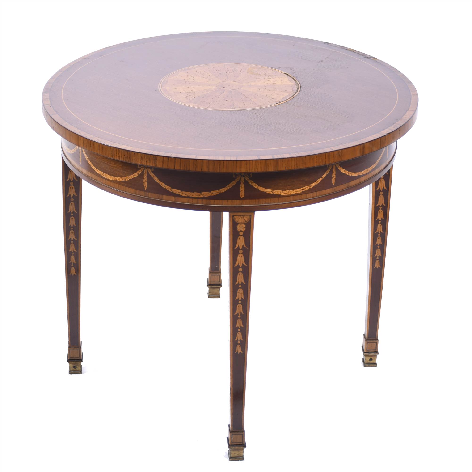 CASA HERRÁIZ (20TH CENTURY). SPANISH ADAM STYLE SIDE TABLE,