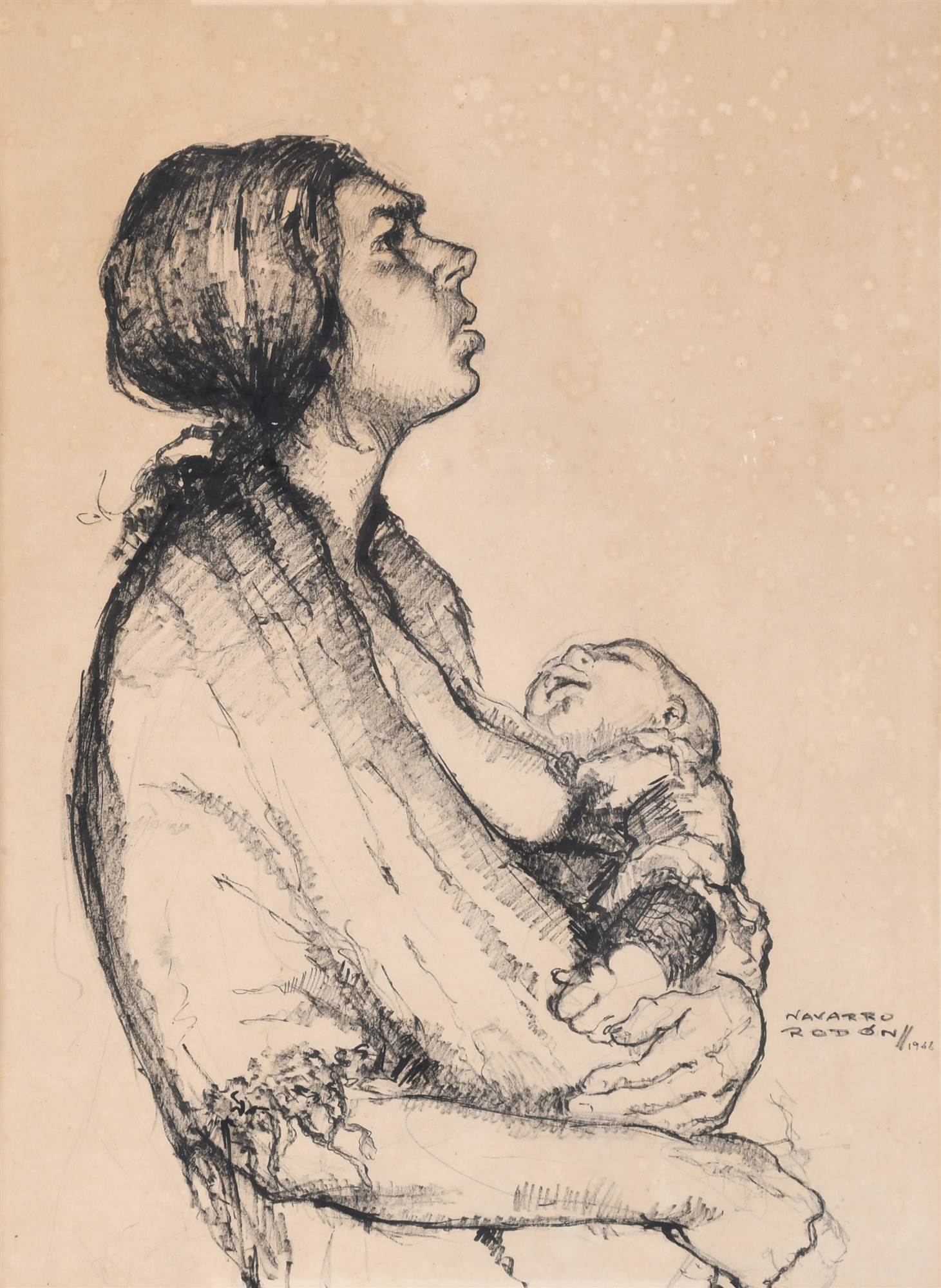 LLUCIÀ NAVARRO RODÓN (1924-2007). "MATERNITY", 1968.