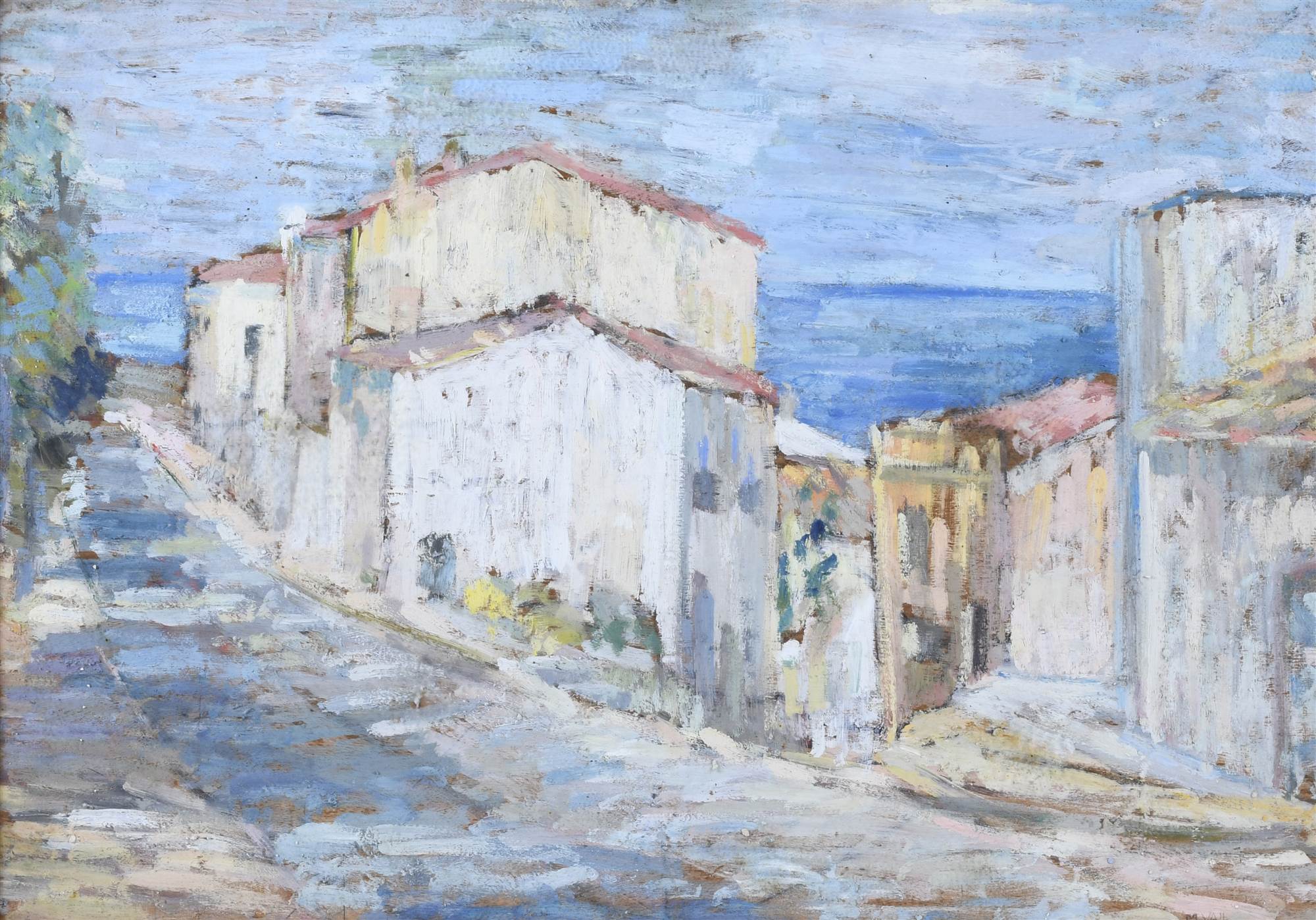 MARIA VALL MUNDÓ (1927-1964). "SEASIDE VILLAGE".