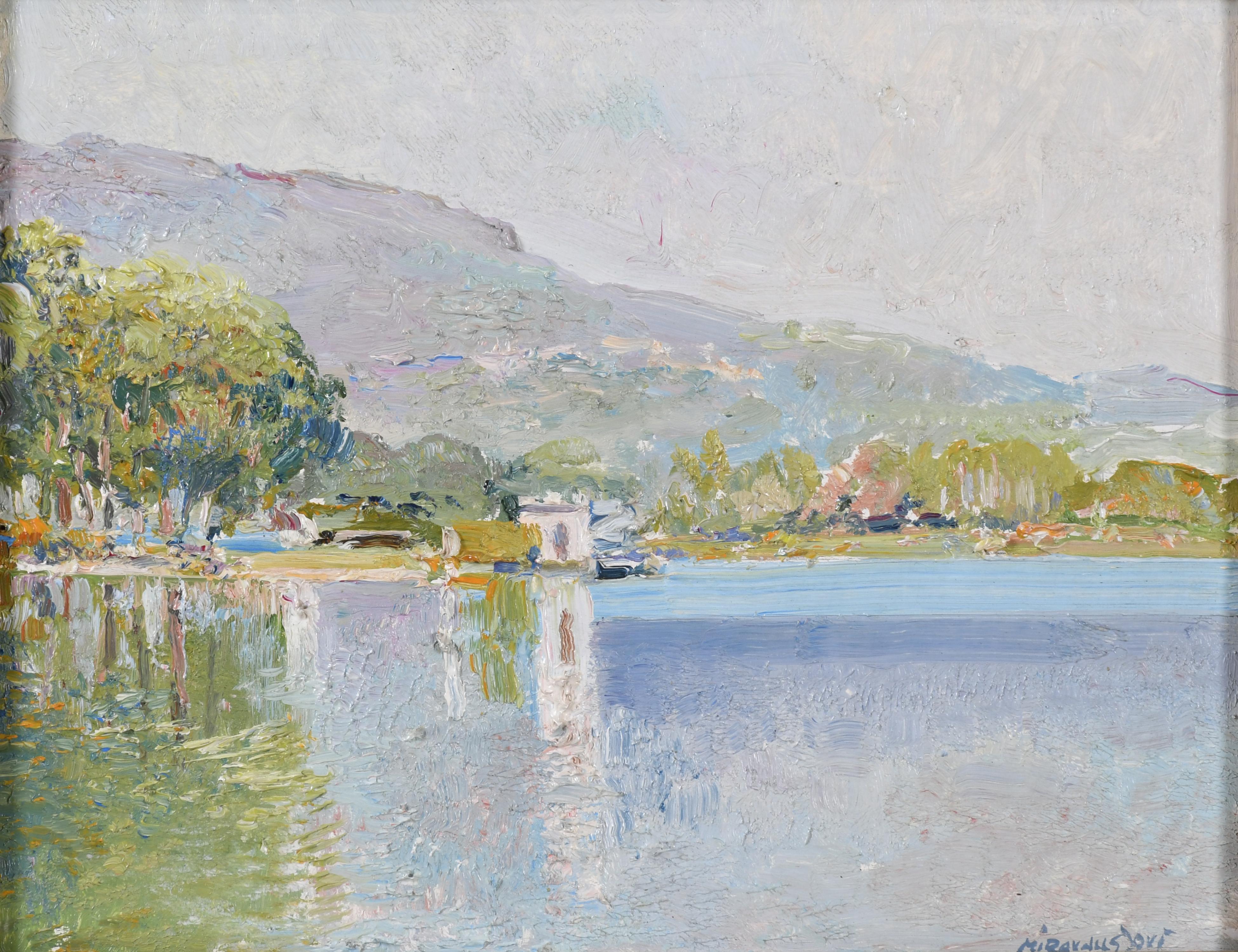 ARMANDO MIRAVALLS BOVÉ (1916-1978). "LAGO DE BAÑOLAS", 1978.