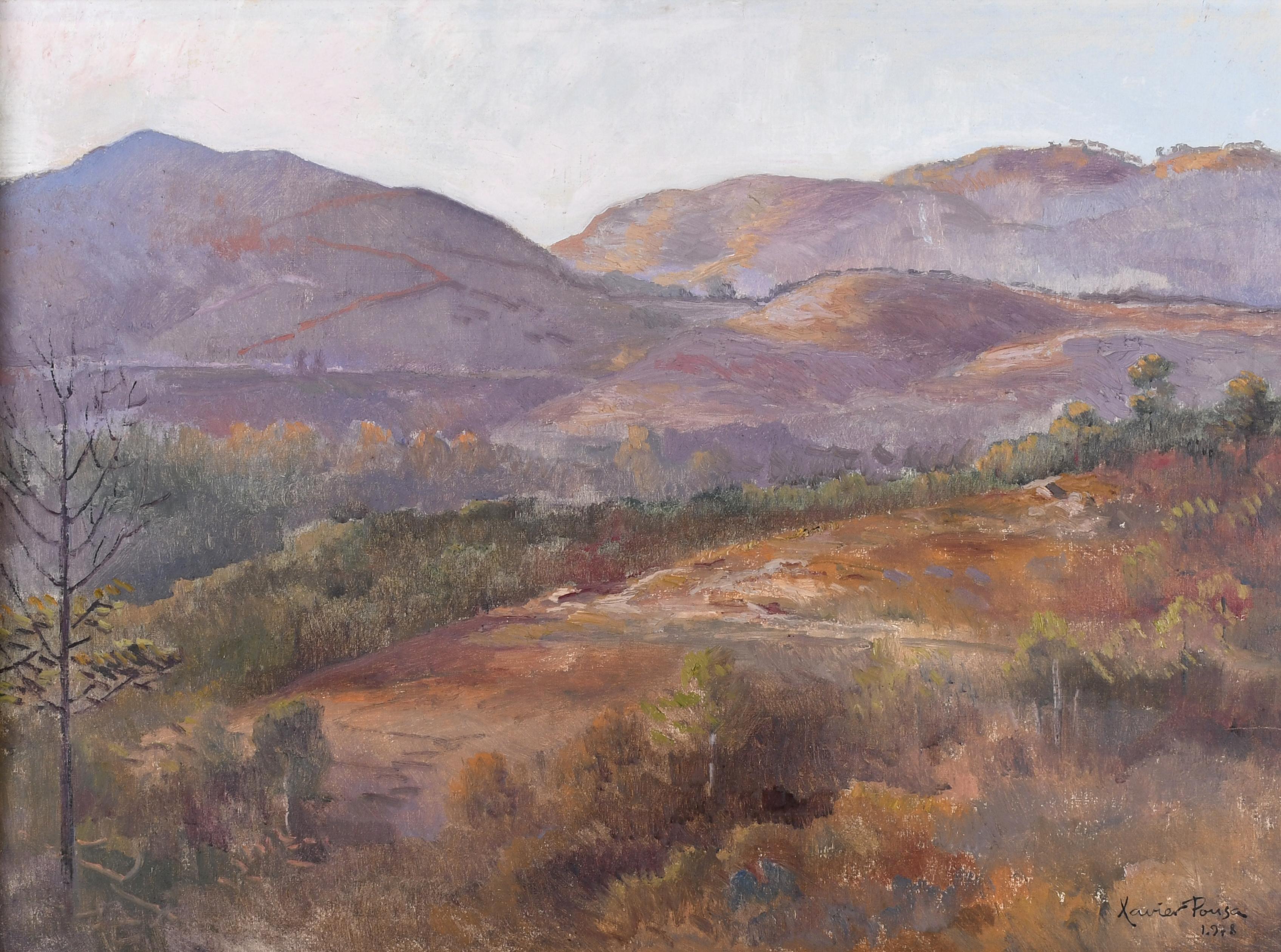 XAVIER POUSA (1931-2000). "PAISAJE GALLEGO", 1978.