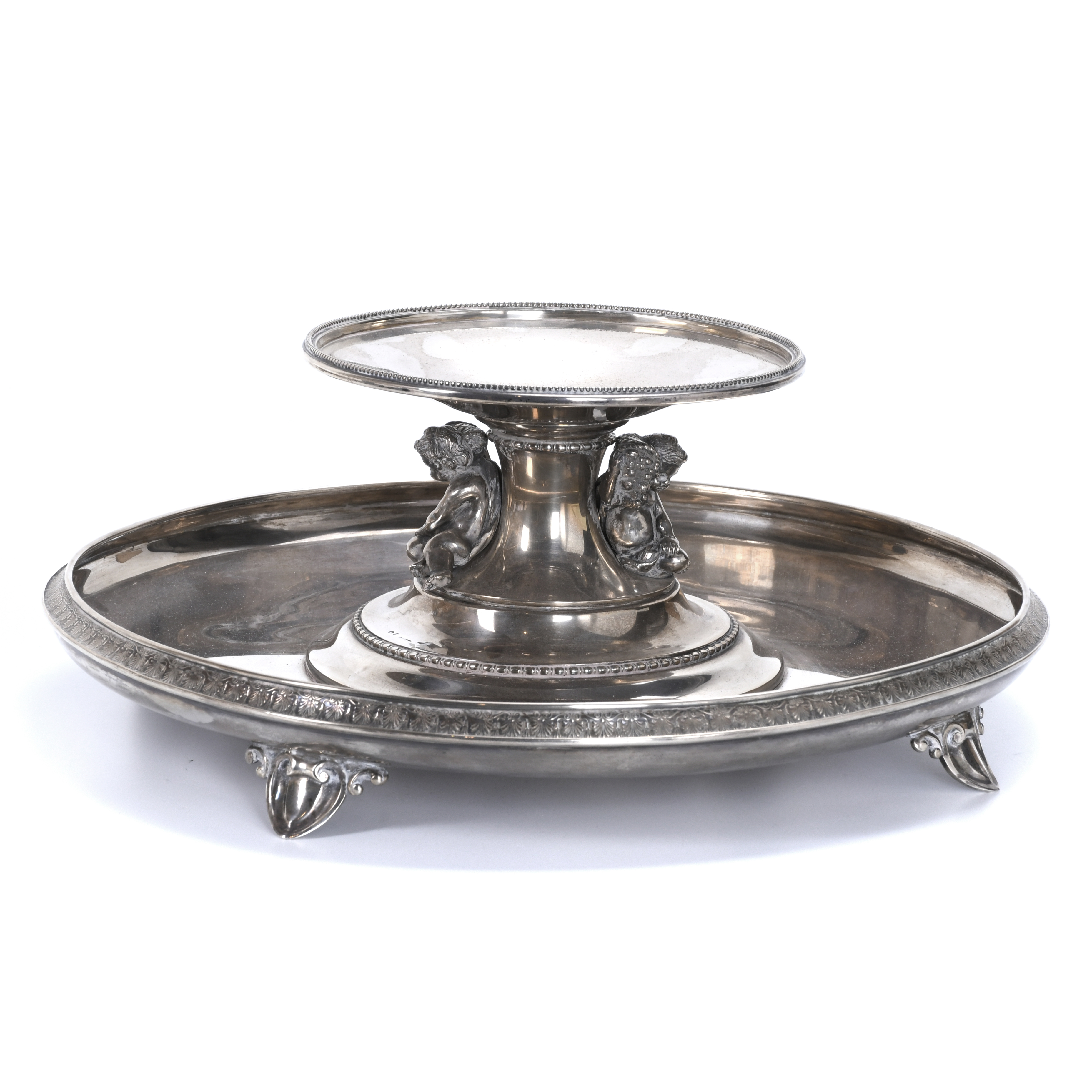 SPANISH SILVER CENTREPIECE, MID 20TH CENTURY.