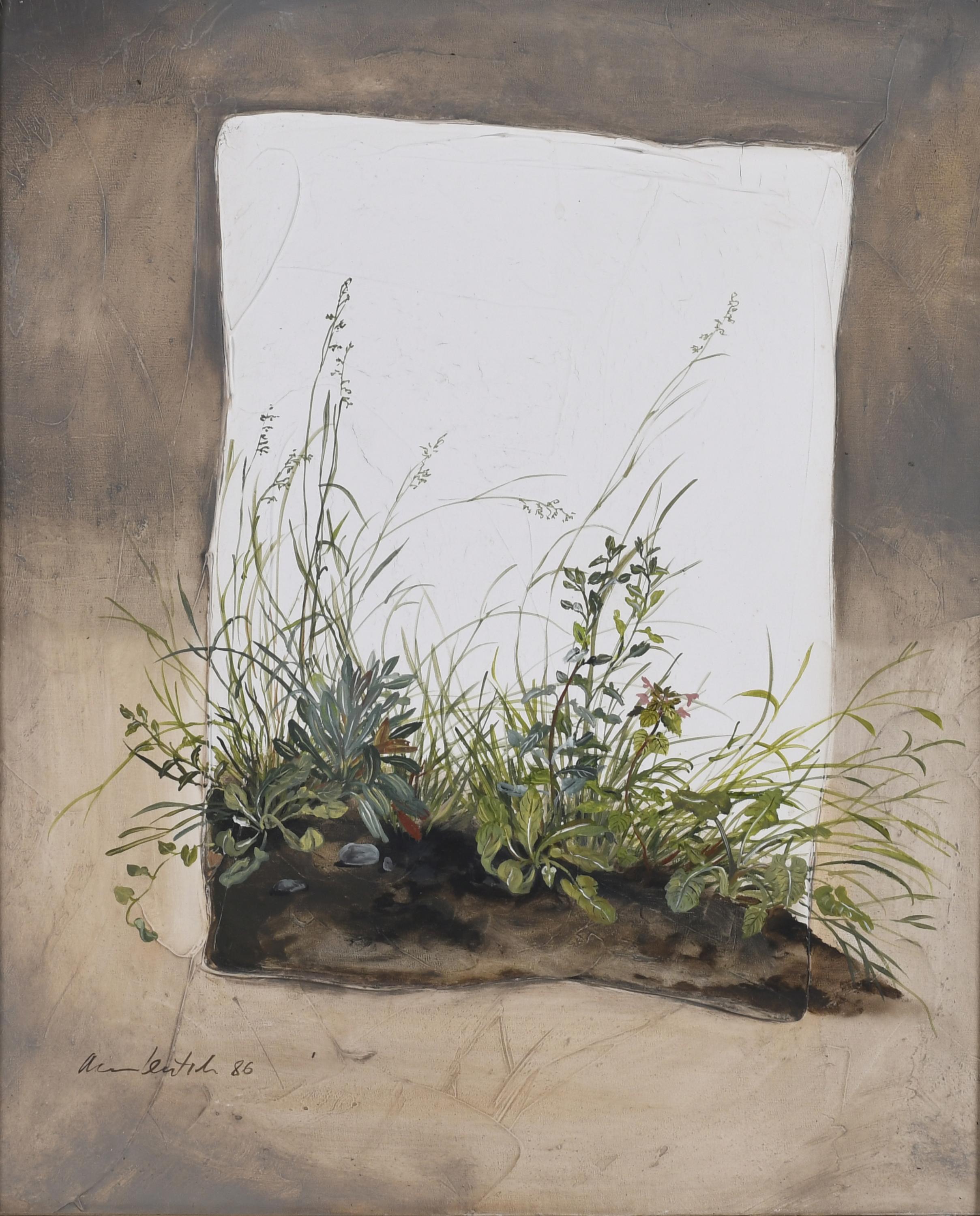 ANA LENTSCH (1943). "FLORAL COMPOSITION", 1986. 