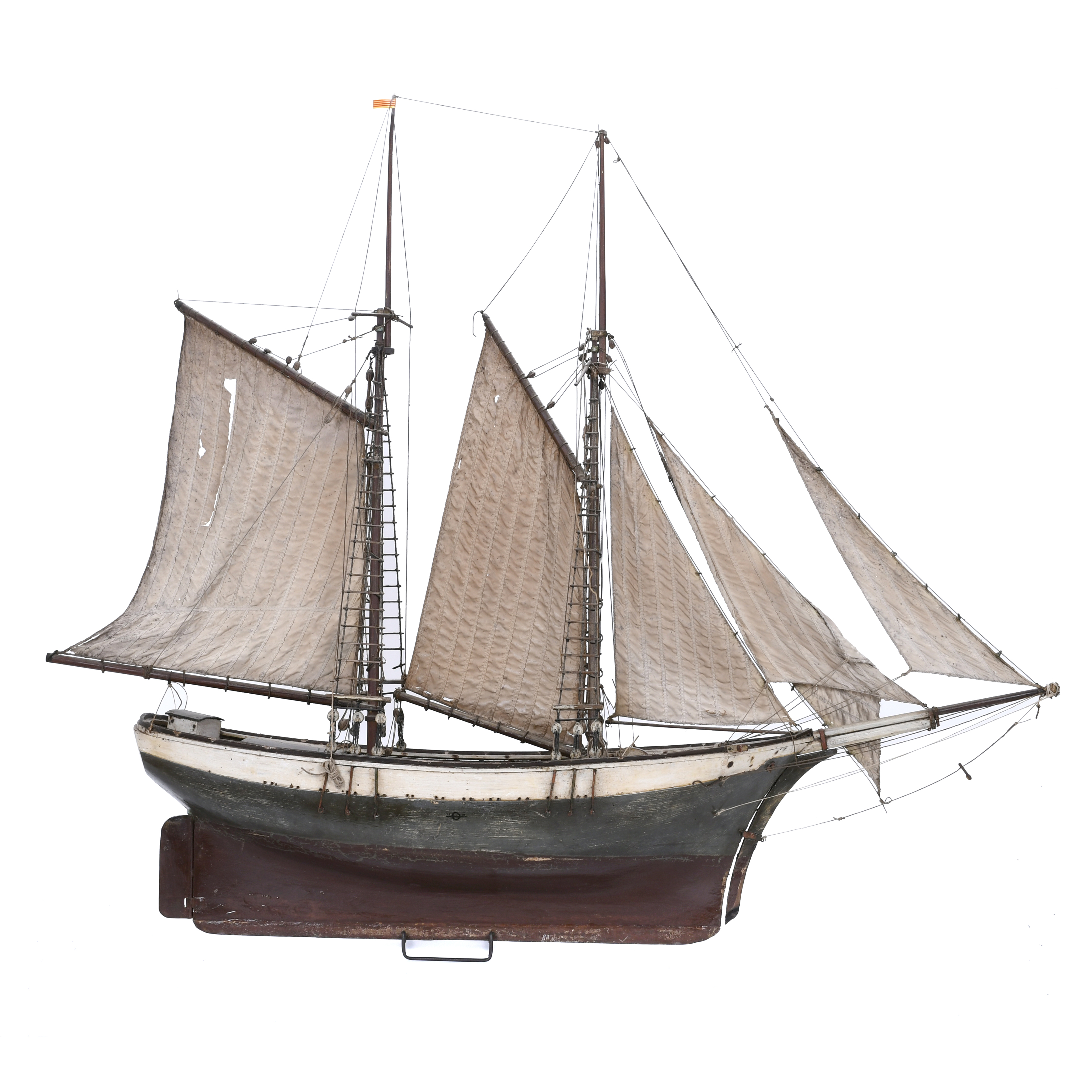 MAQUETA DE BARCO, PROBABLEMENTE MENORQUÍN, SIGLO XX. 