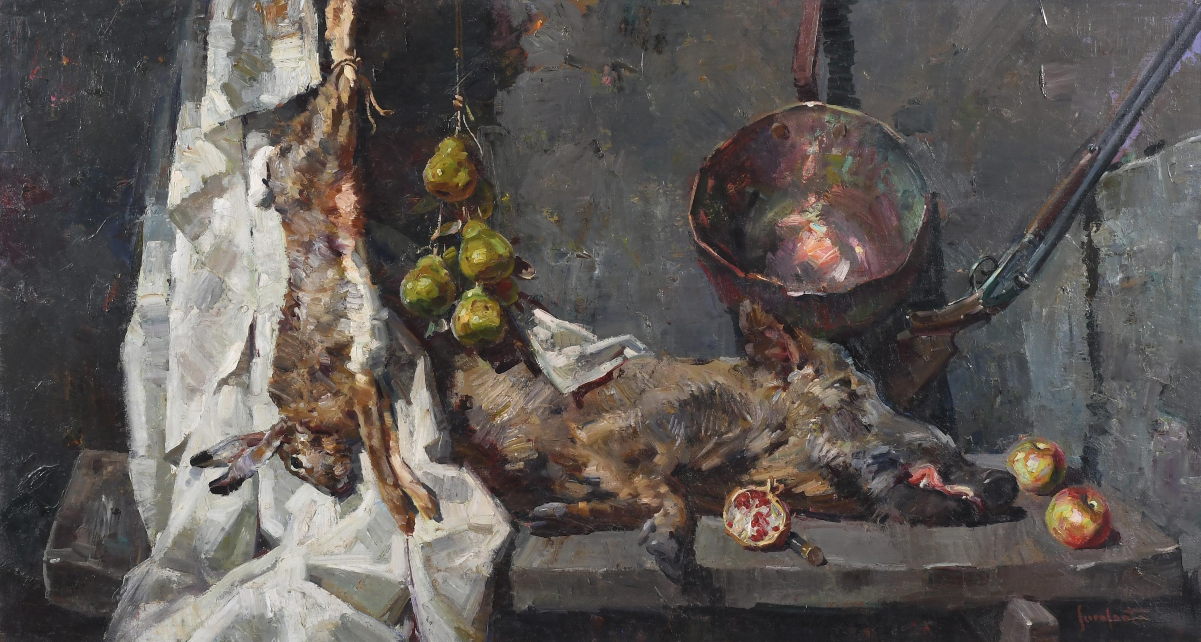 JOSEP SERRASANTA (1916-1998). "HUNTING STILL LIFE".