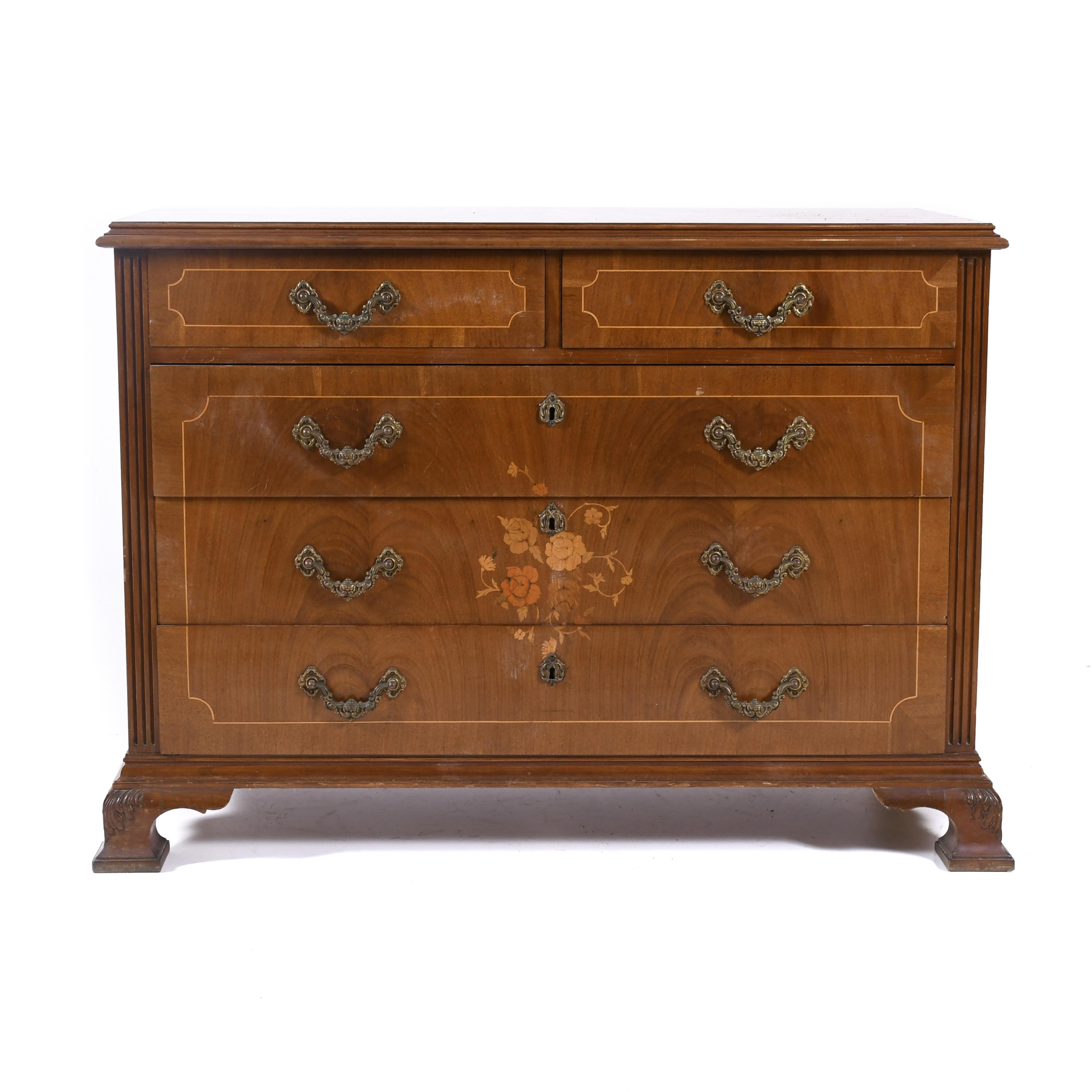 SPANISH CHEST OF DRAWERS, NEO-CLASSICAL STYLE, MID 20TH CEN