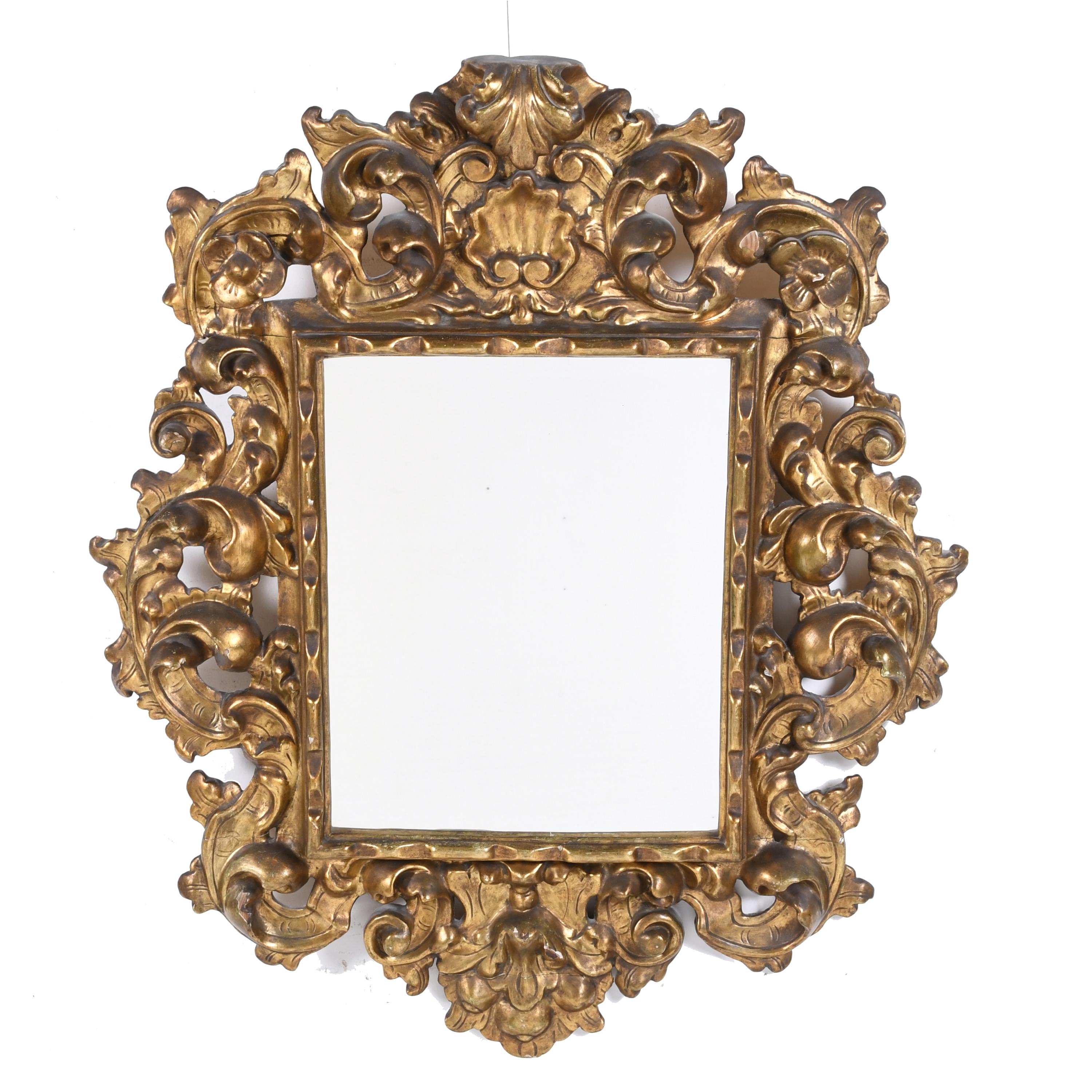 SPANISH ORNAMENTAL MIRROR, 19TH CENTURY.