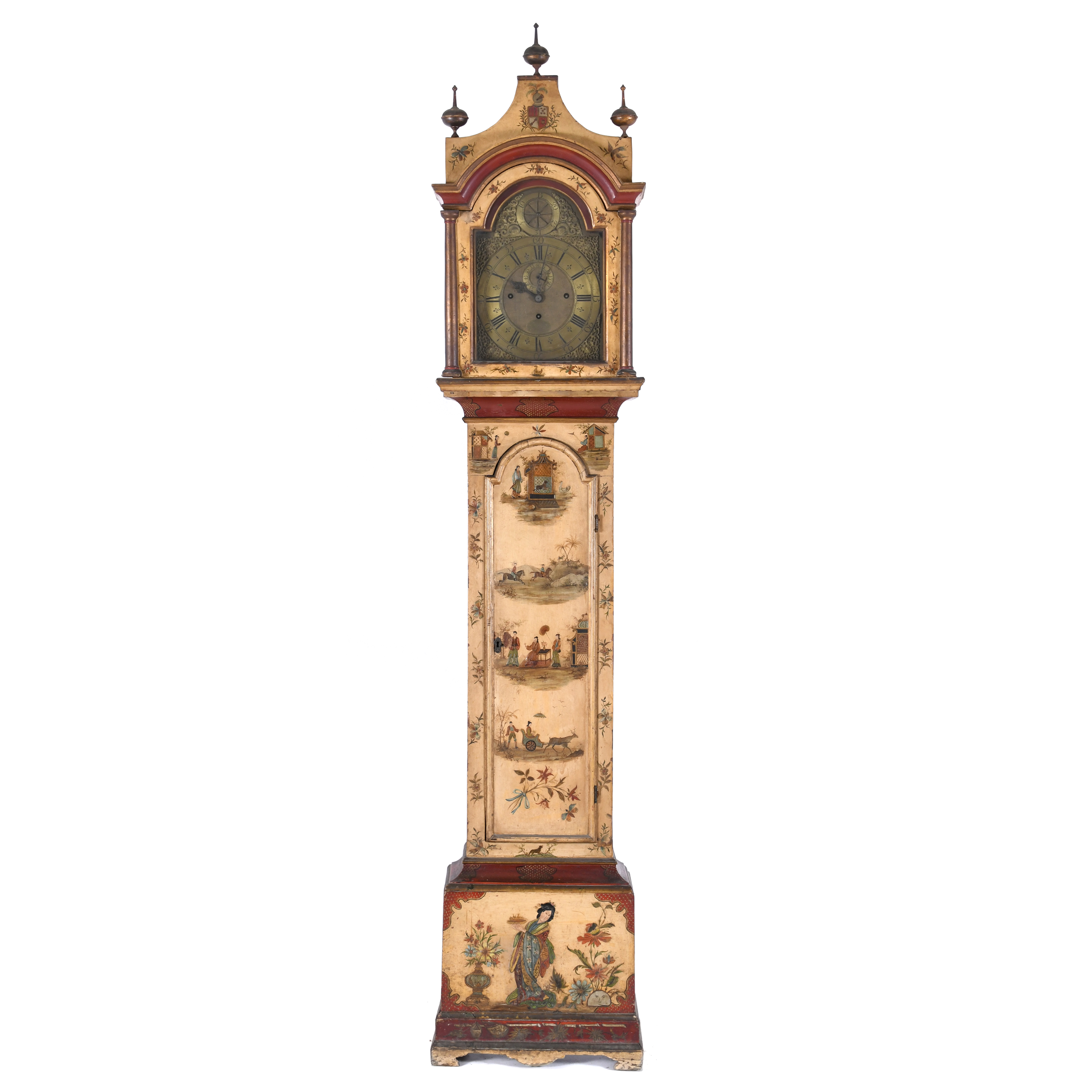 JOSEPH WINDMILLS & ELKINS, LONDON. GRANDFATHER CLOCK. 18TH 