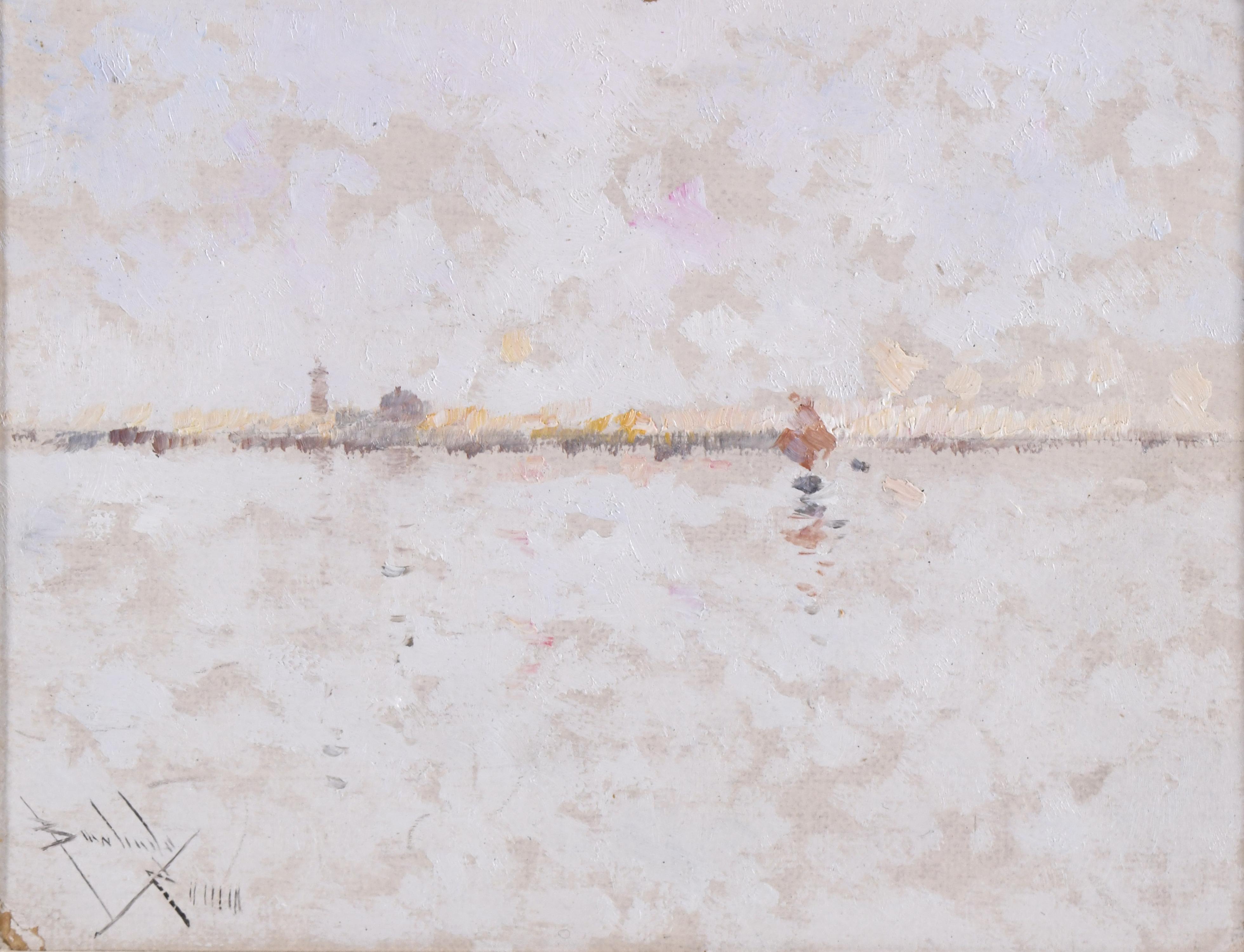 SALVADOR SÁNCHEZ BARBUDO (1857-1917). "VENICE".