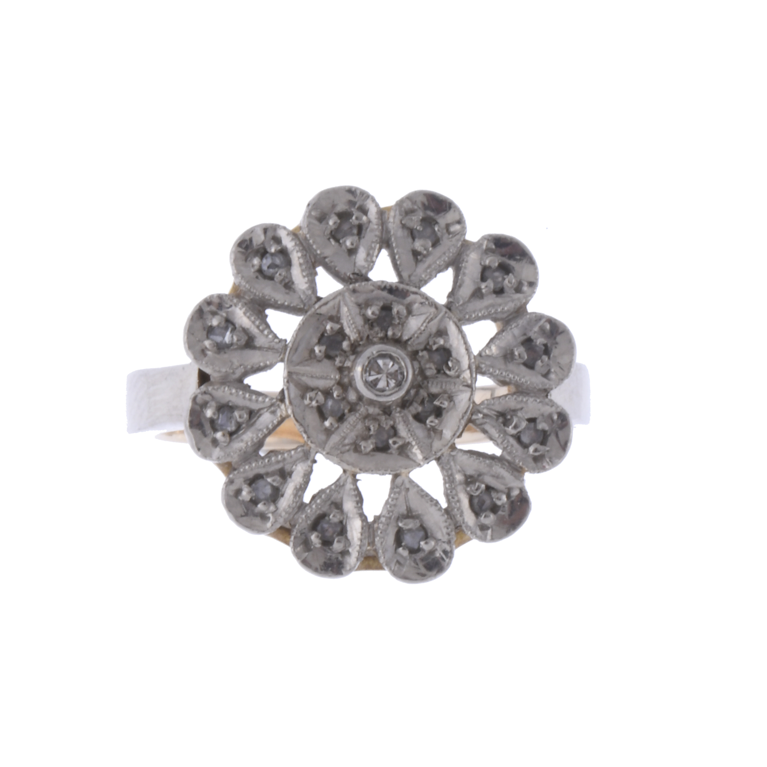 DIAMONDS ROSETTE RING.