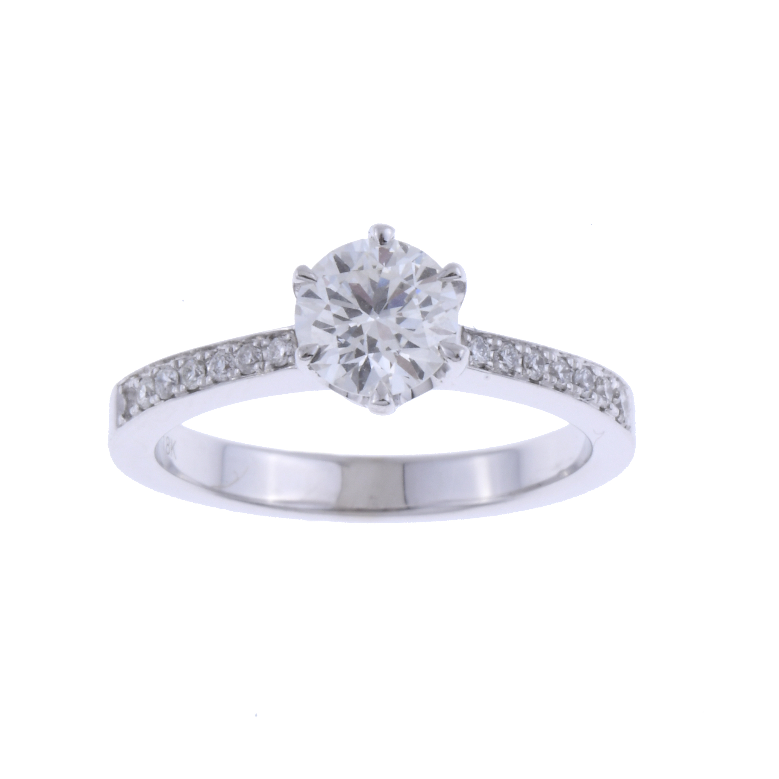 SOLITAIRE DIAMOND RING.