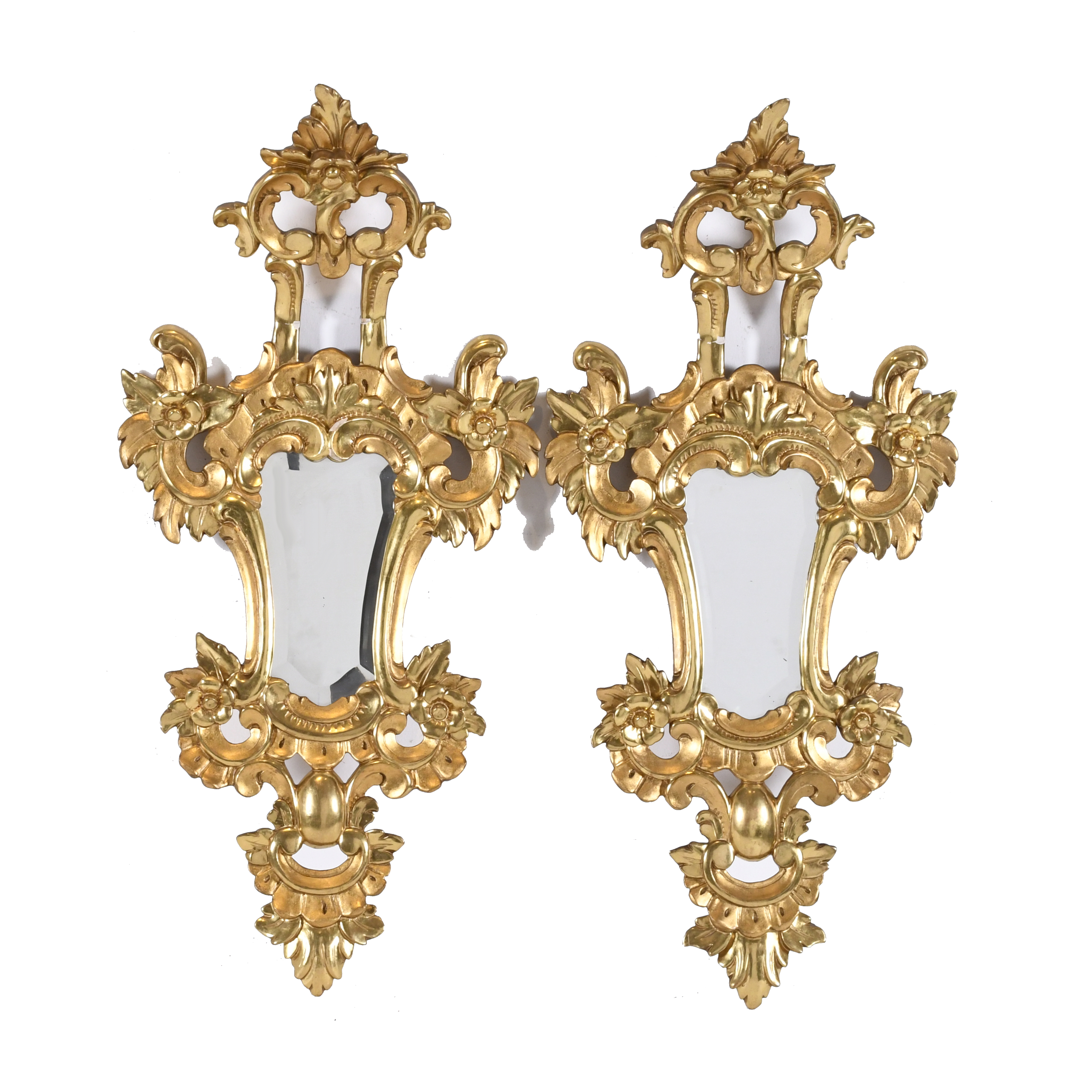 PAIR OF SPANISH ORNAMENTAL MIRRORS, 20TH CENTURY.