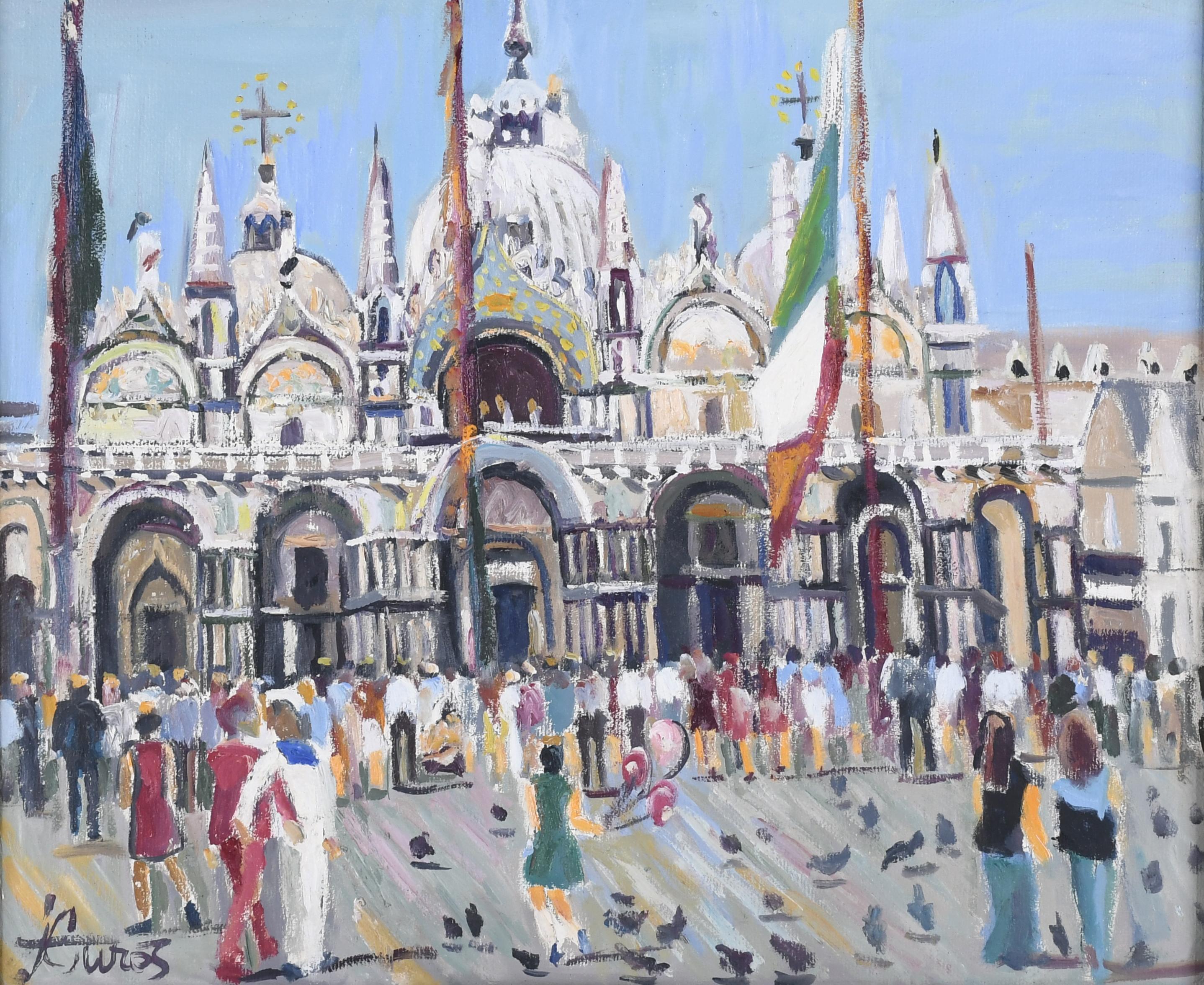 JORDI CURÓS (1930-2017). "SAINT MARK SQUARE".