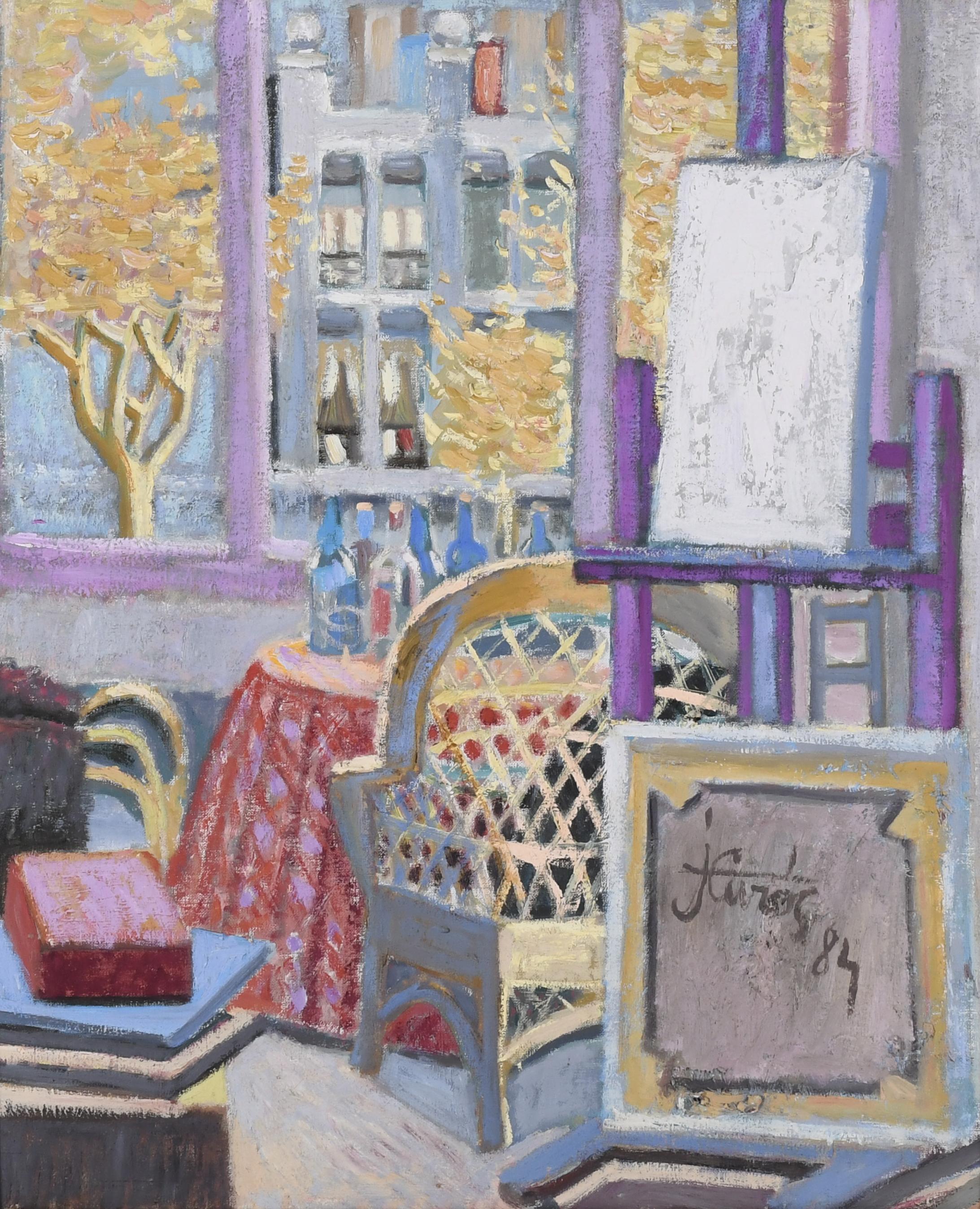 JORDI CURÓS (1930-2017). "INTERIOR", 1984.