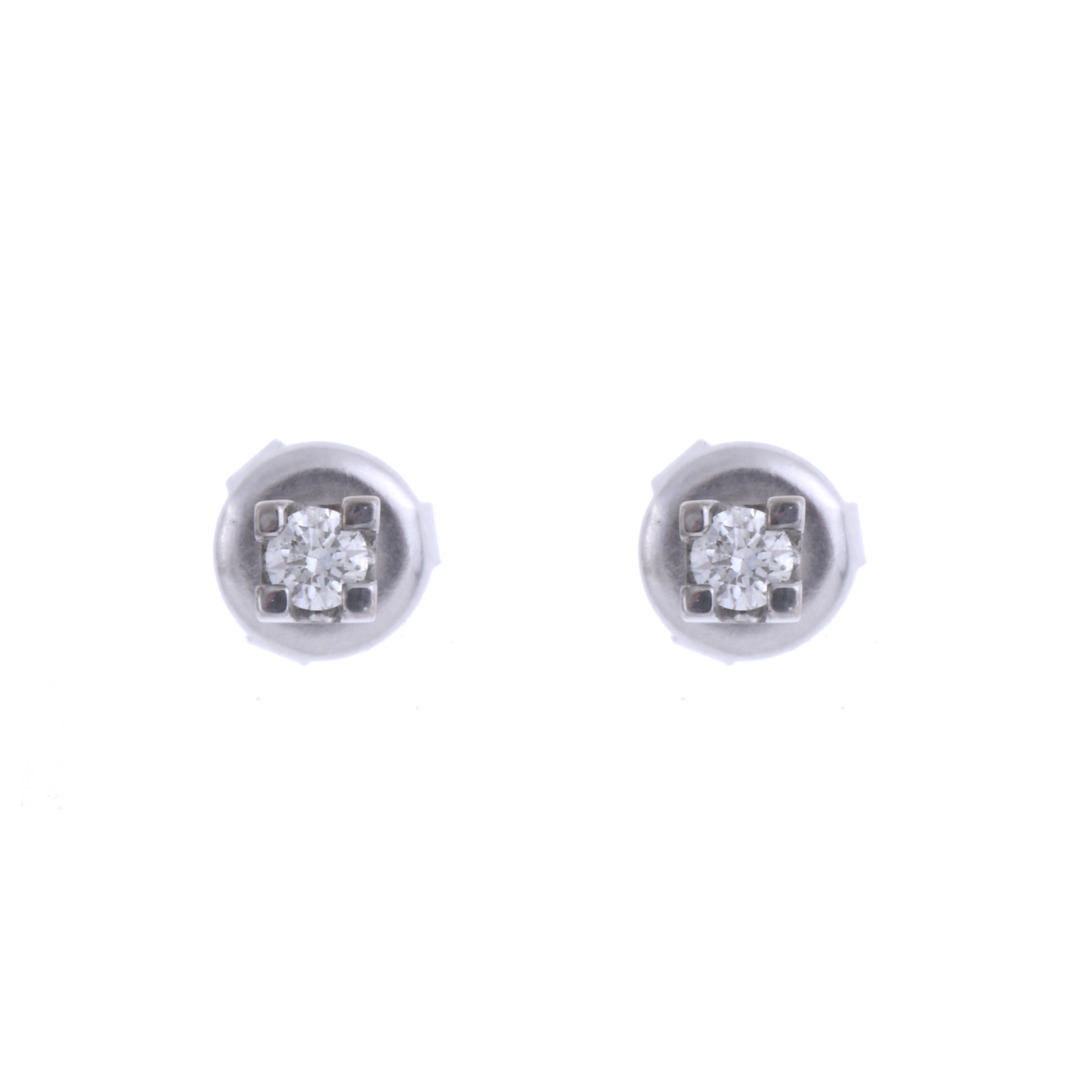 PENDIENTES DORMILONAS DE DIAMANTES.