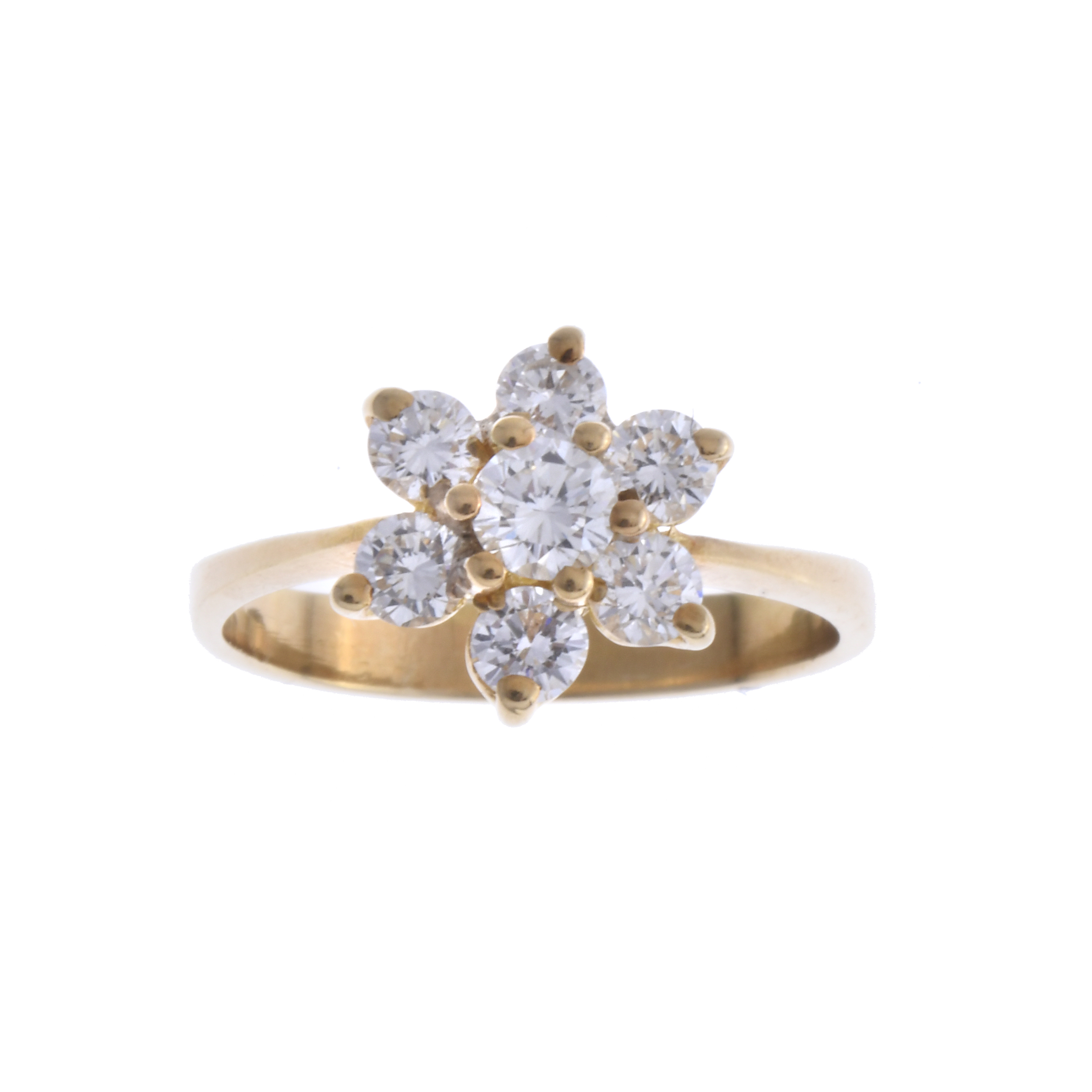 DIAMONDS ROSETTE RING.