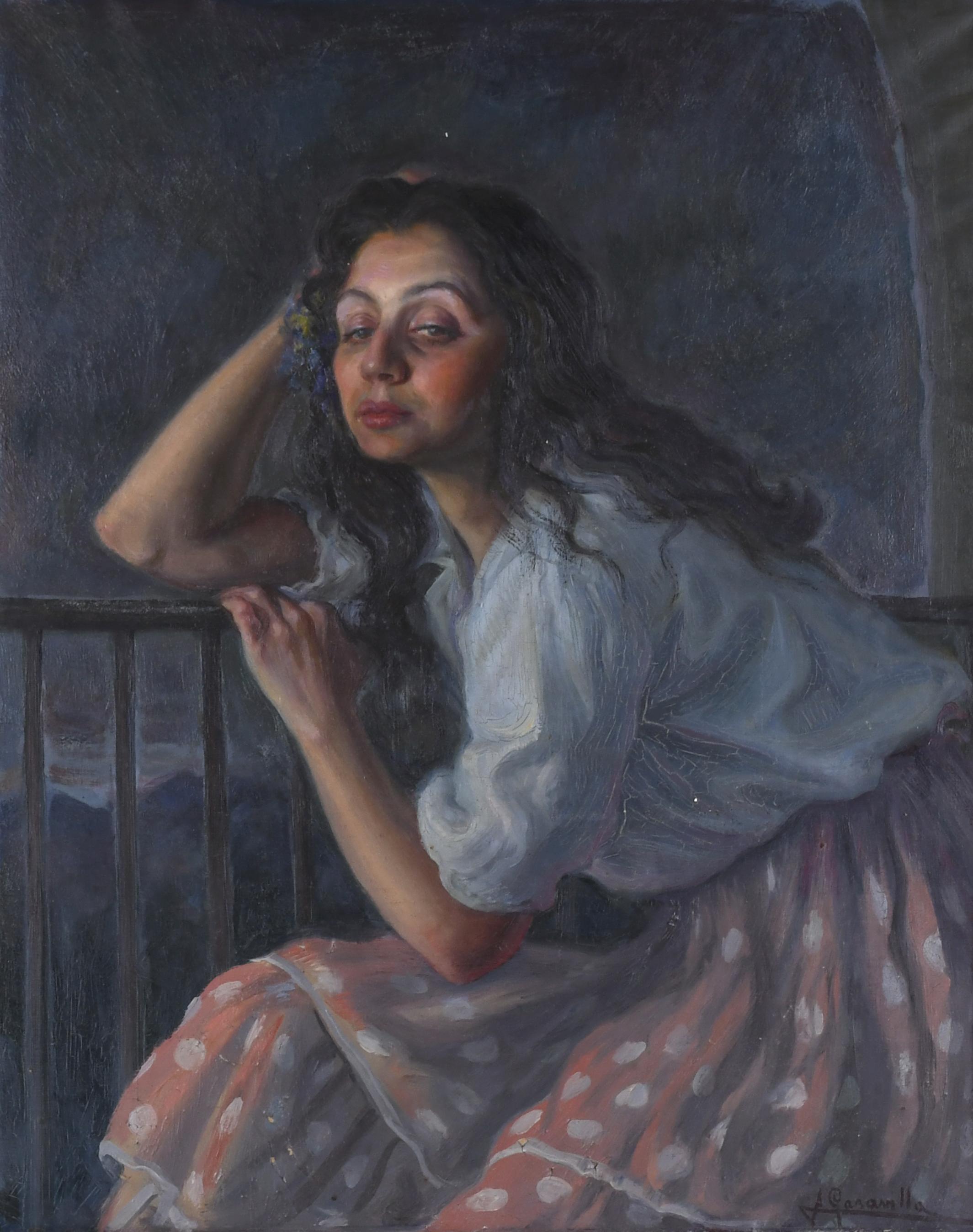 ANGEL GARAVILLA (1906-1961).  "GYPSY".