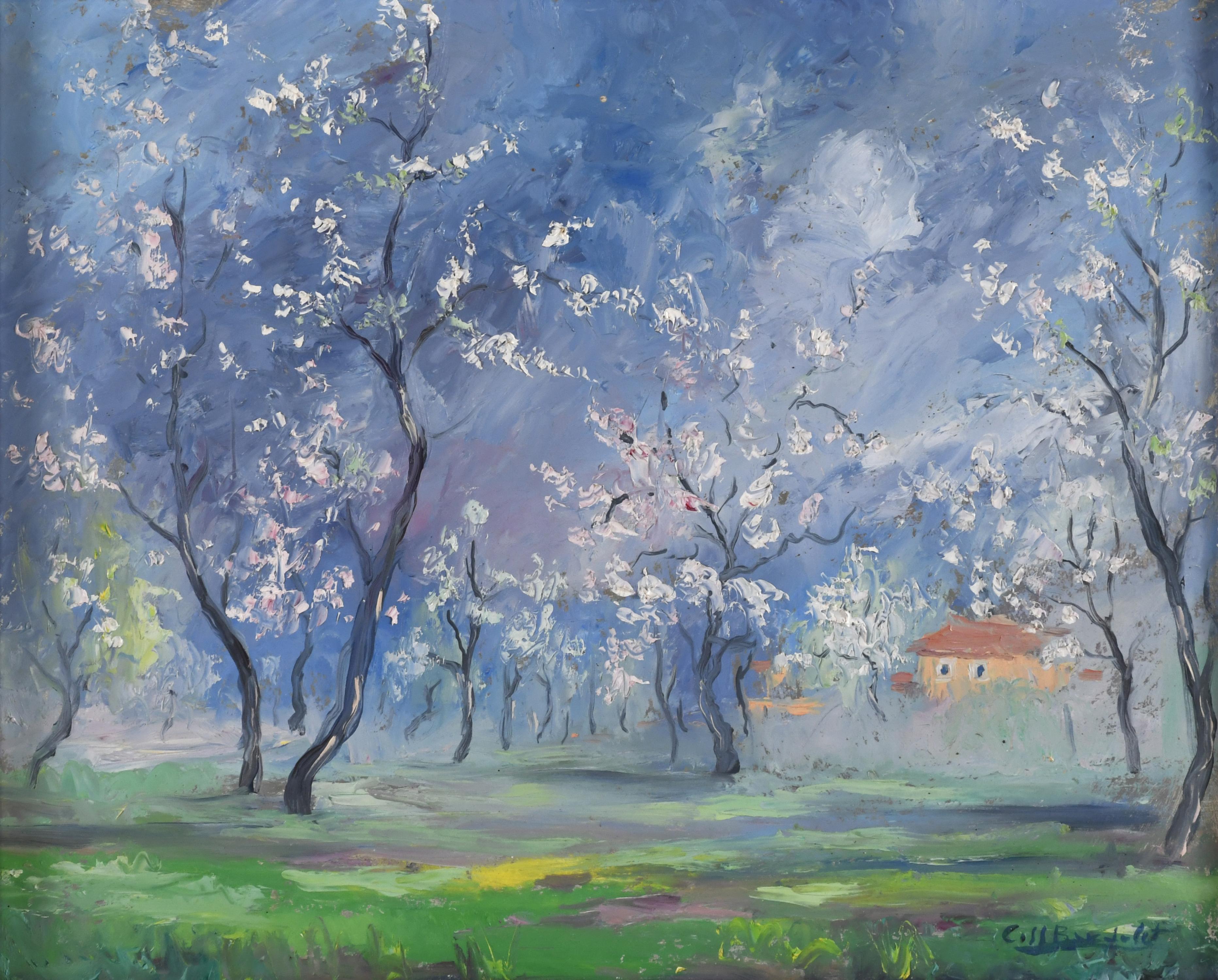 JOSEP COLL BARDOLET (1912-2007). "ALMOND TREES IN BLOSSOM".