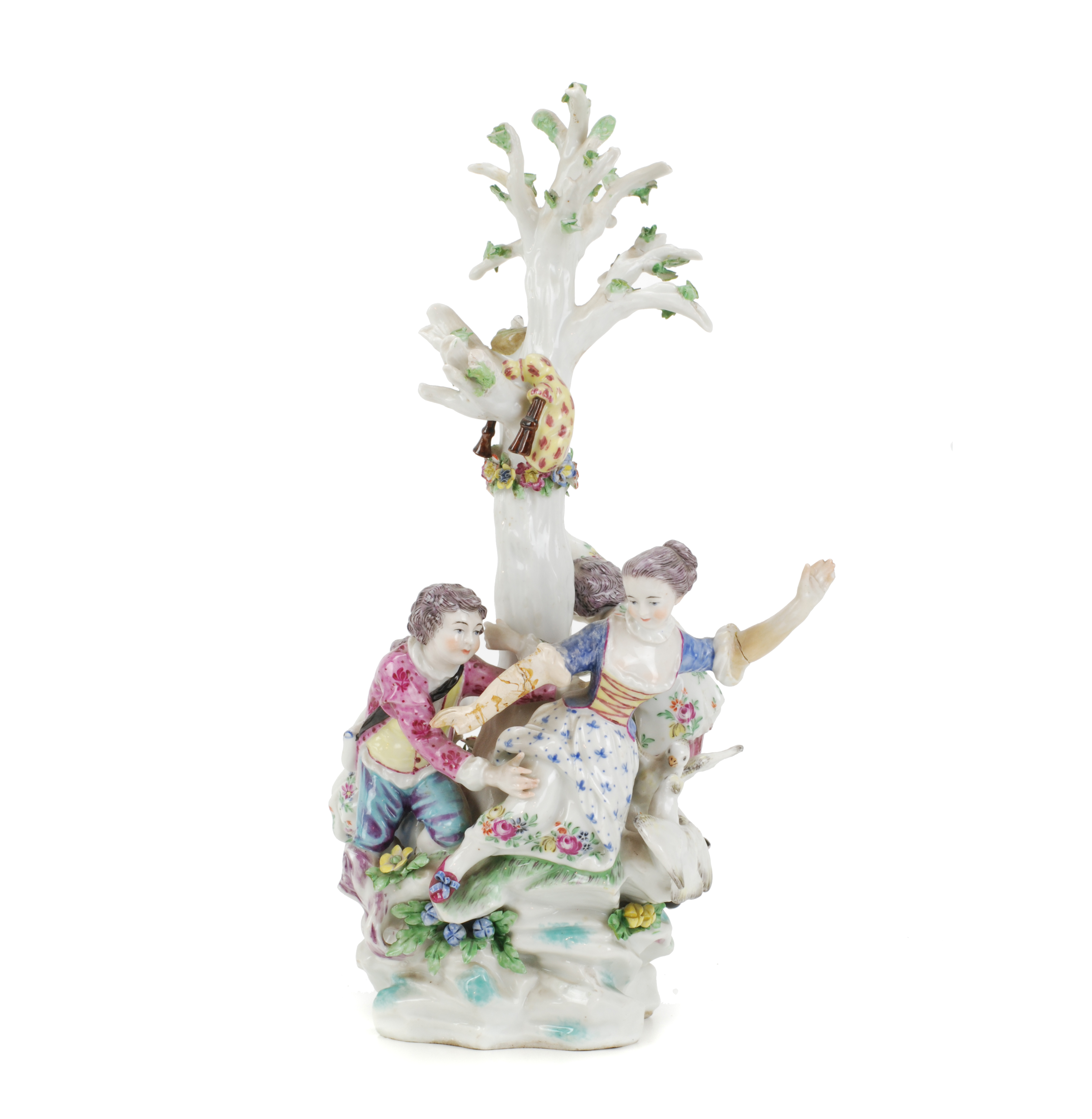 "COUNTRY SCENE", GERMAN FIGURAL GROUP, 20TH CENTURY.