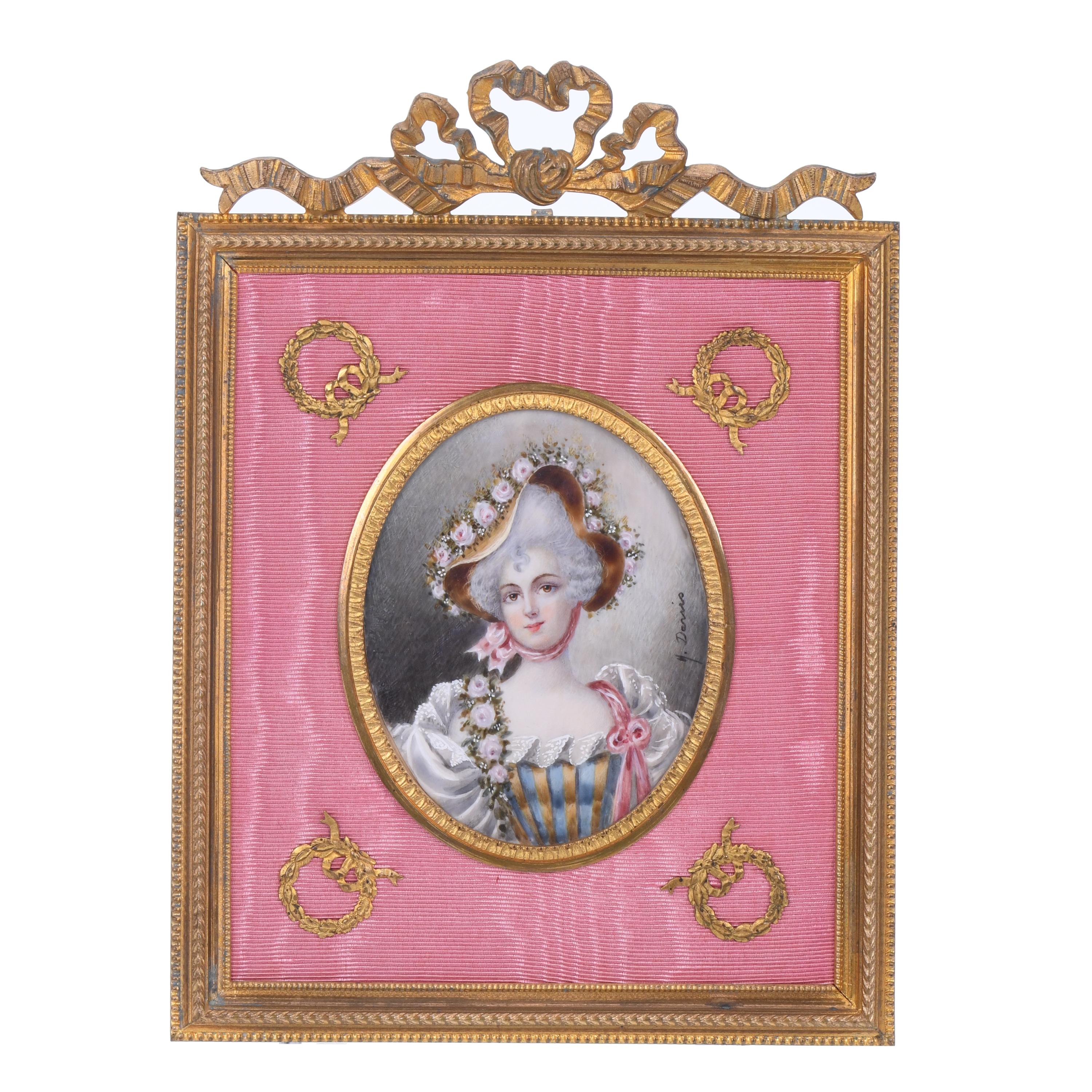 SECOND HALF OF 19TH CENTURY FRENCH SCHOOL. MINIATURE OF A L