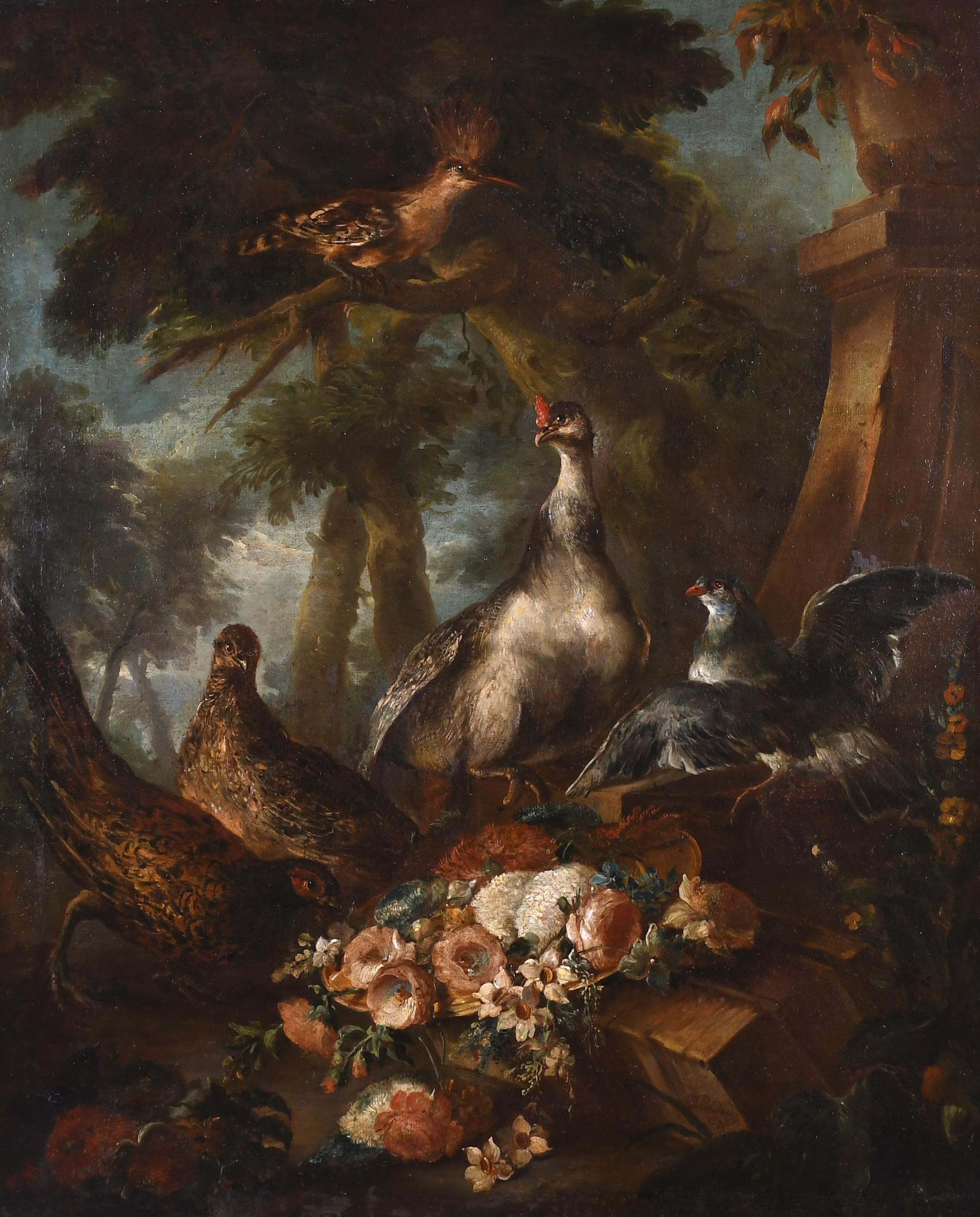 ATTRIBUTED TO JEAN-BAPTISTE OUDRY (1686-1755) "BIRDS AND FL