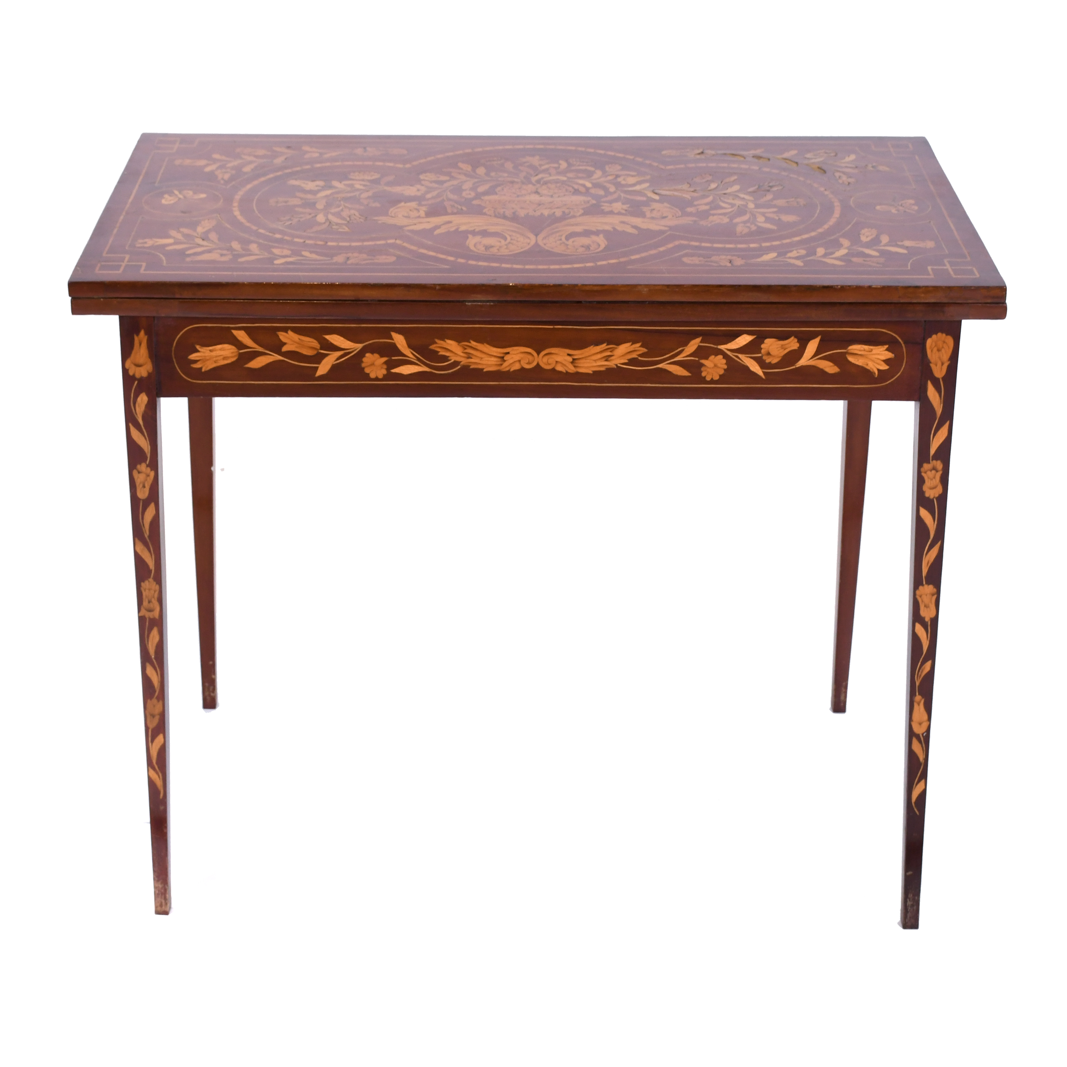 DUTCH NEOCLASSICAL-STYLE GAMING TABLE, LATE 19TH CENTURY. 