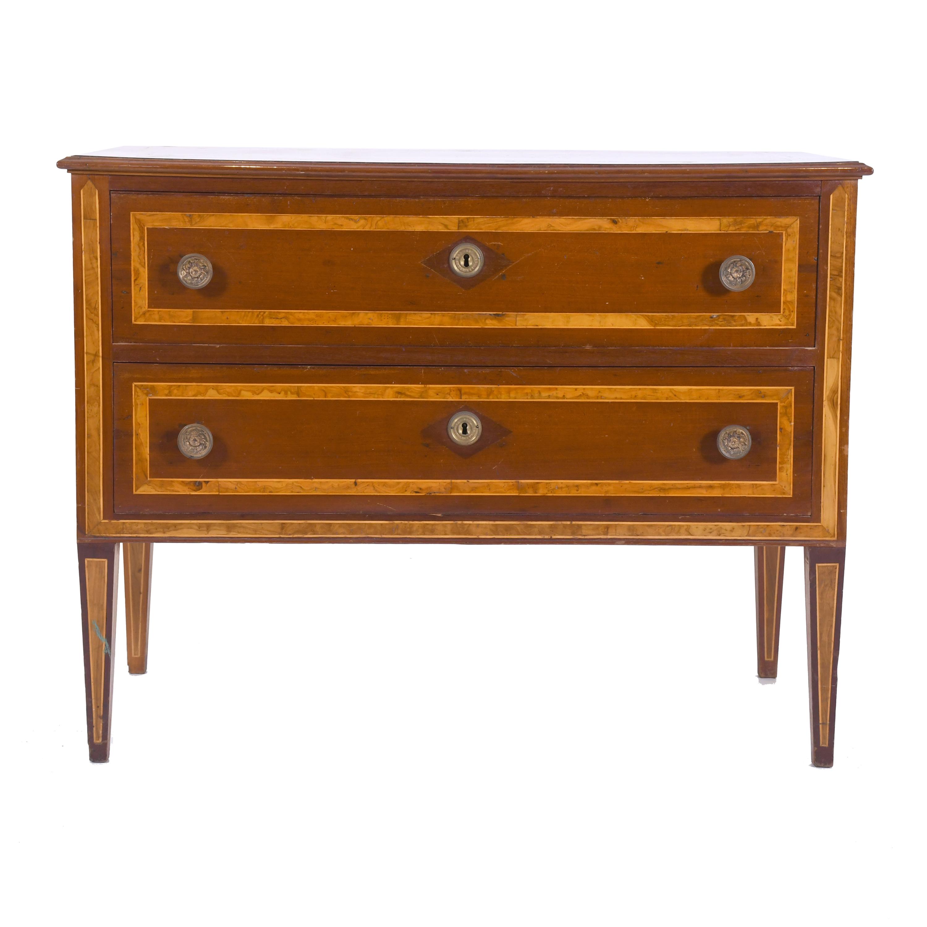 SMALL SPANISH CHEST OF DRAWERS, CHARLES IV STYLE, 20TH CENT