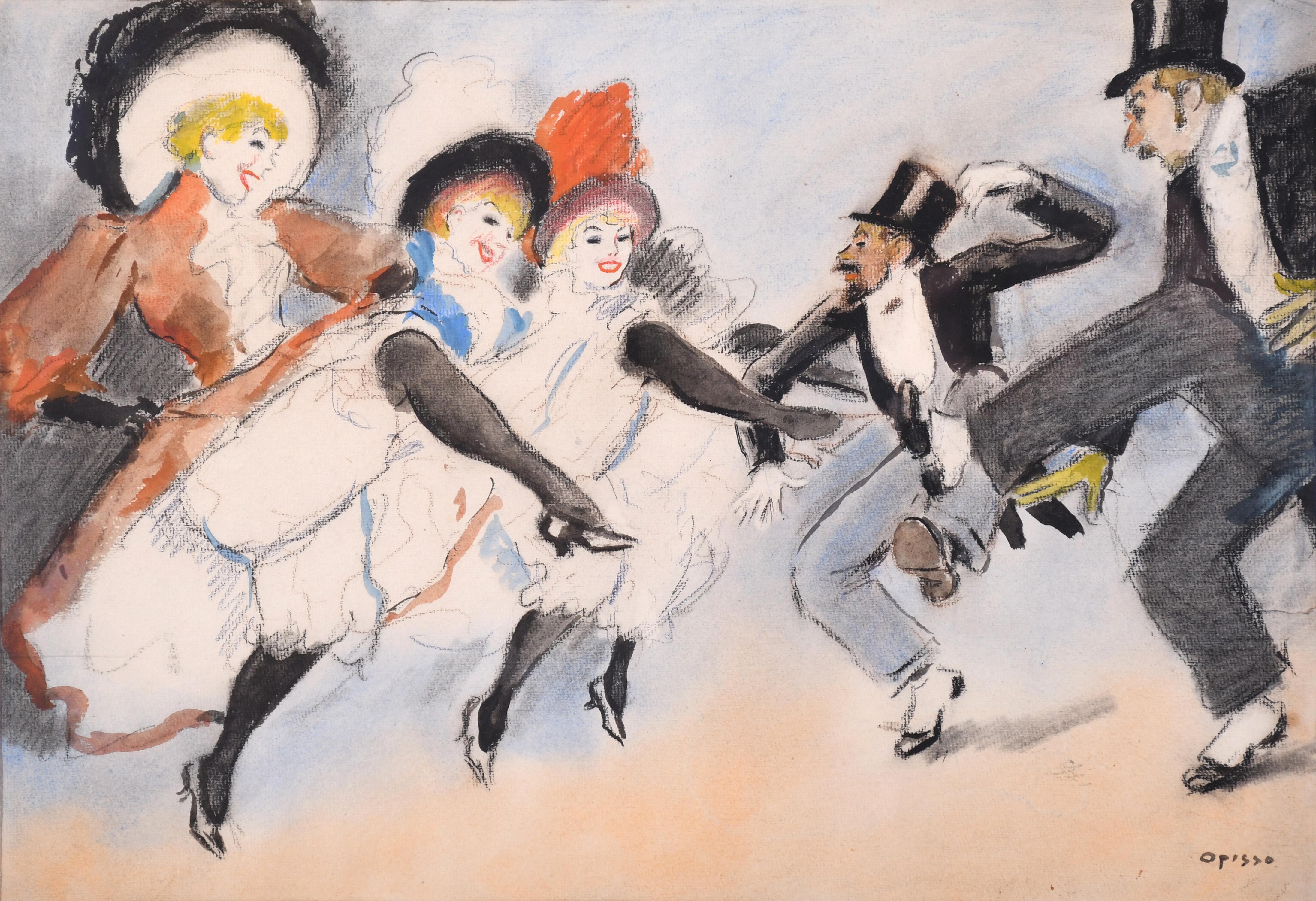 RICARD OPISSO (1880-1966). "BAILARINAS CANCÁN".