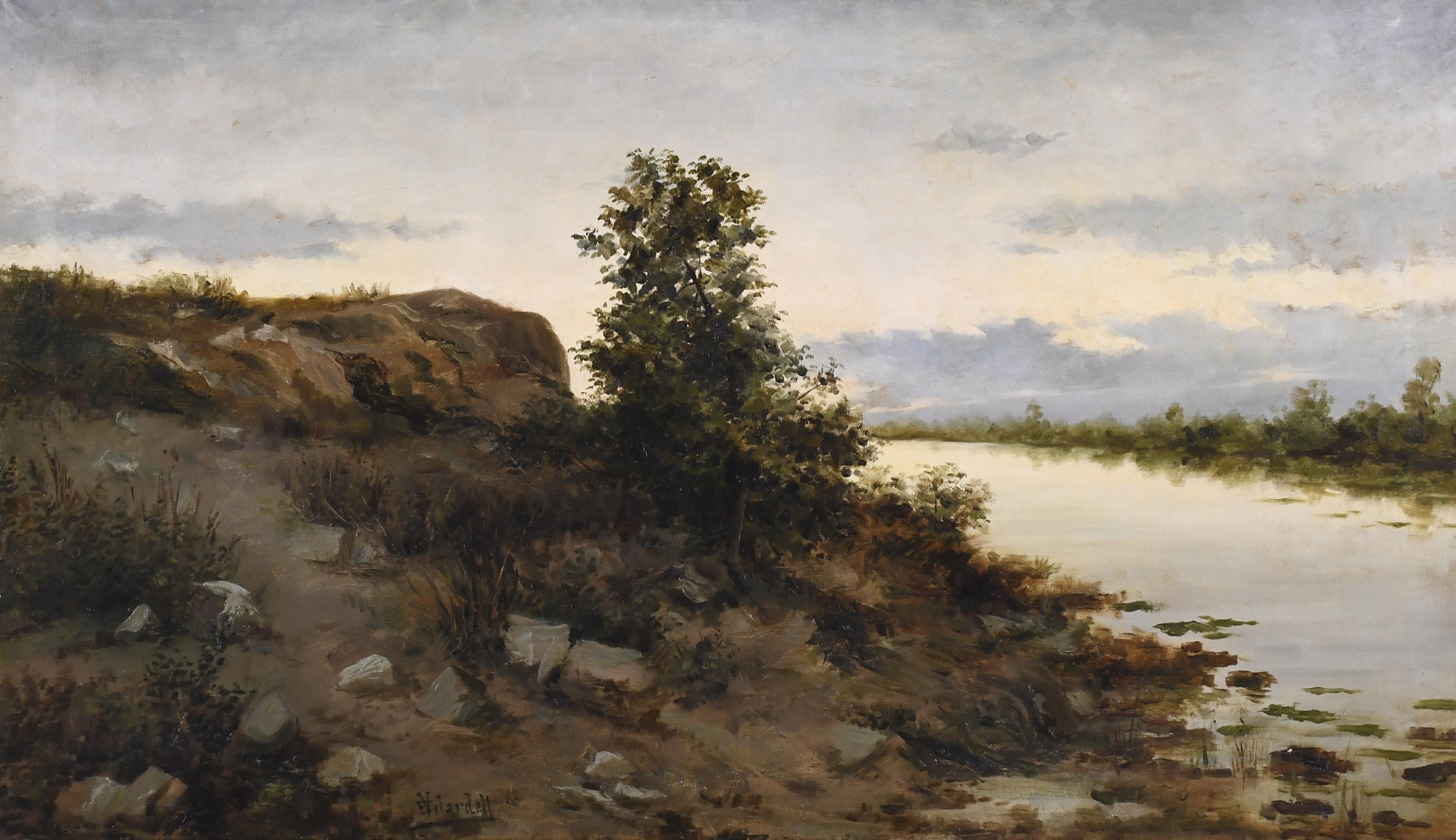 E. VILARDELL (19TH CENTURY). "LANDSCAPE".