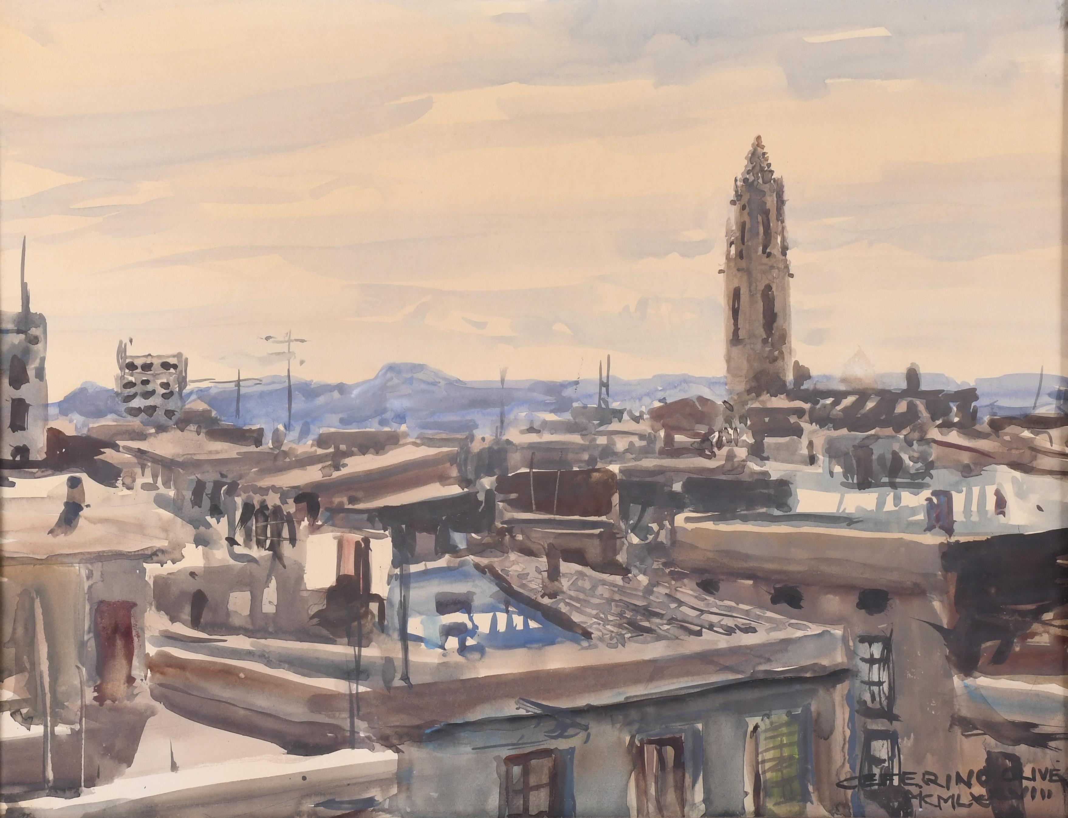 CEFERINO OLIVÉ (1907-1995).  "URBAN VIEW", 1978.