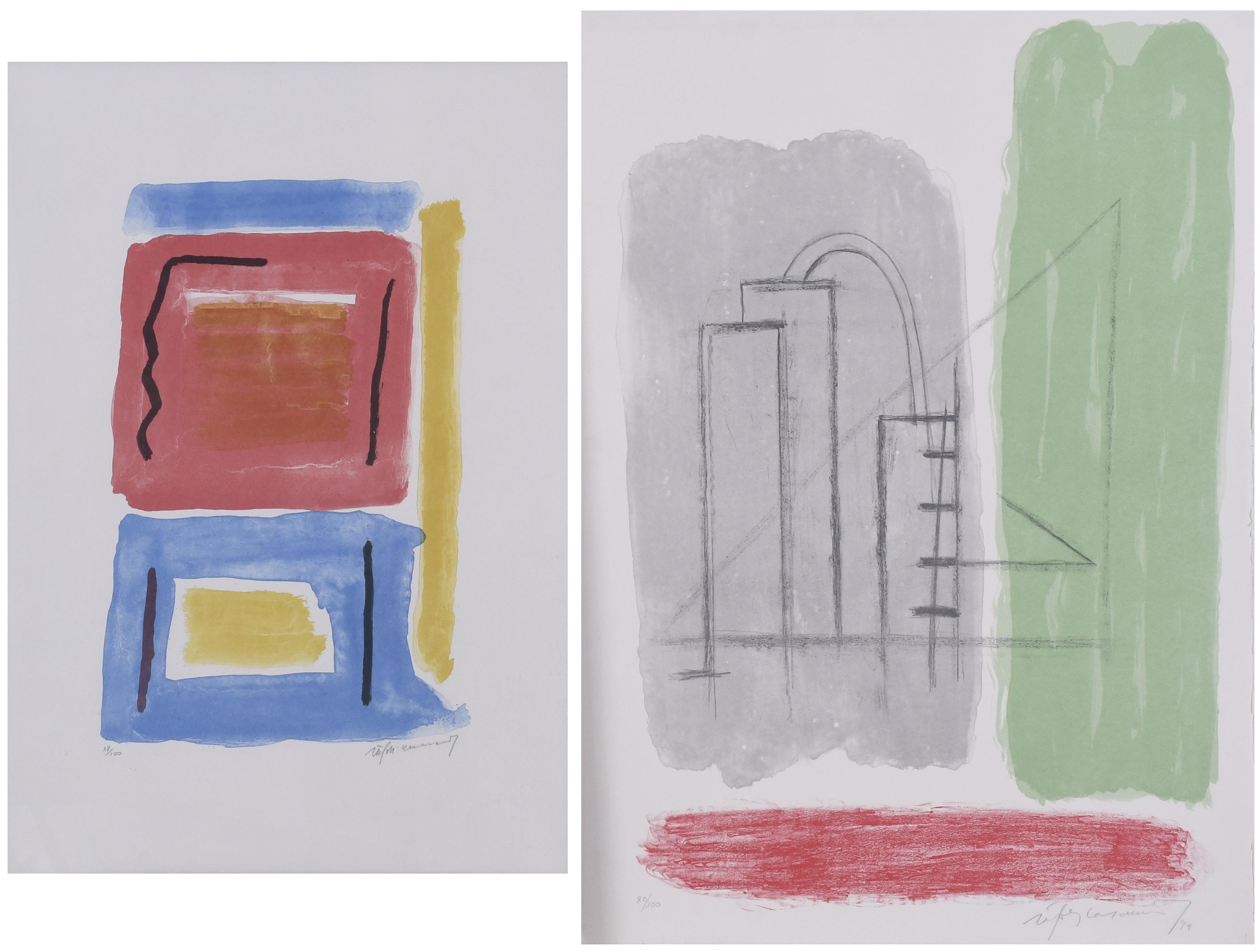 ALBERT RÀFOLS-CASAMADA (1923-2009). PAIR OF LITHOGRAPHS.