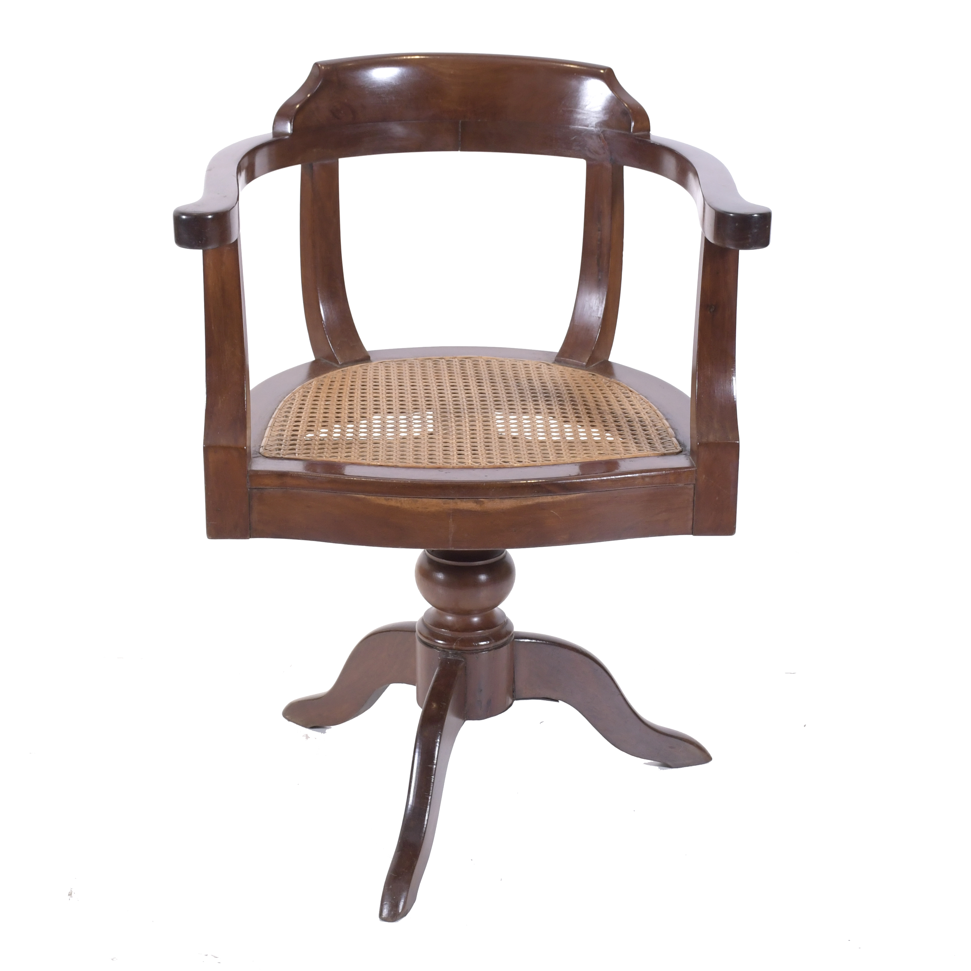 EDWARDIAN DESK CHAIR, EARLY 20TH CENTURY. 