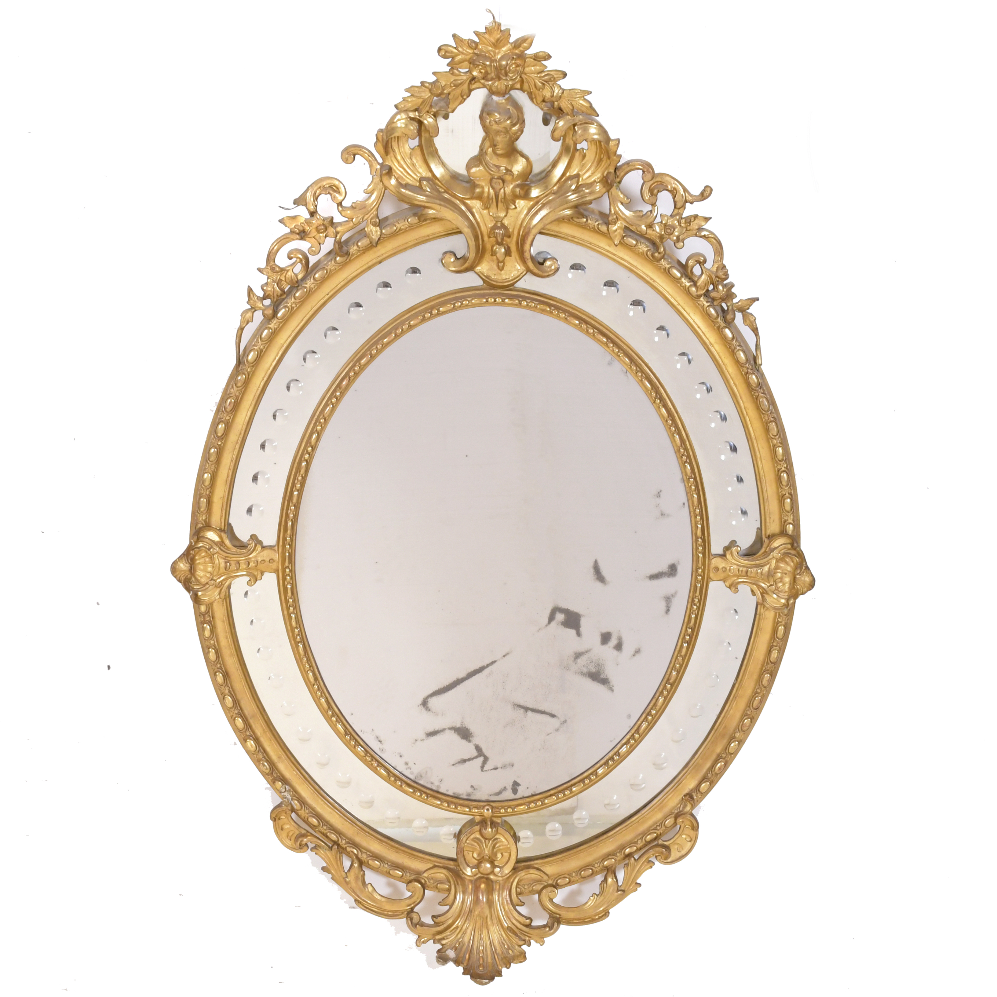 BELLE ÉPOQUE STYLE WALL MIRROR, 20TH CENTURY.