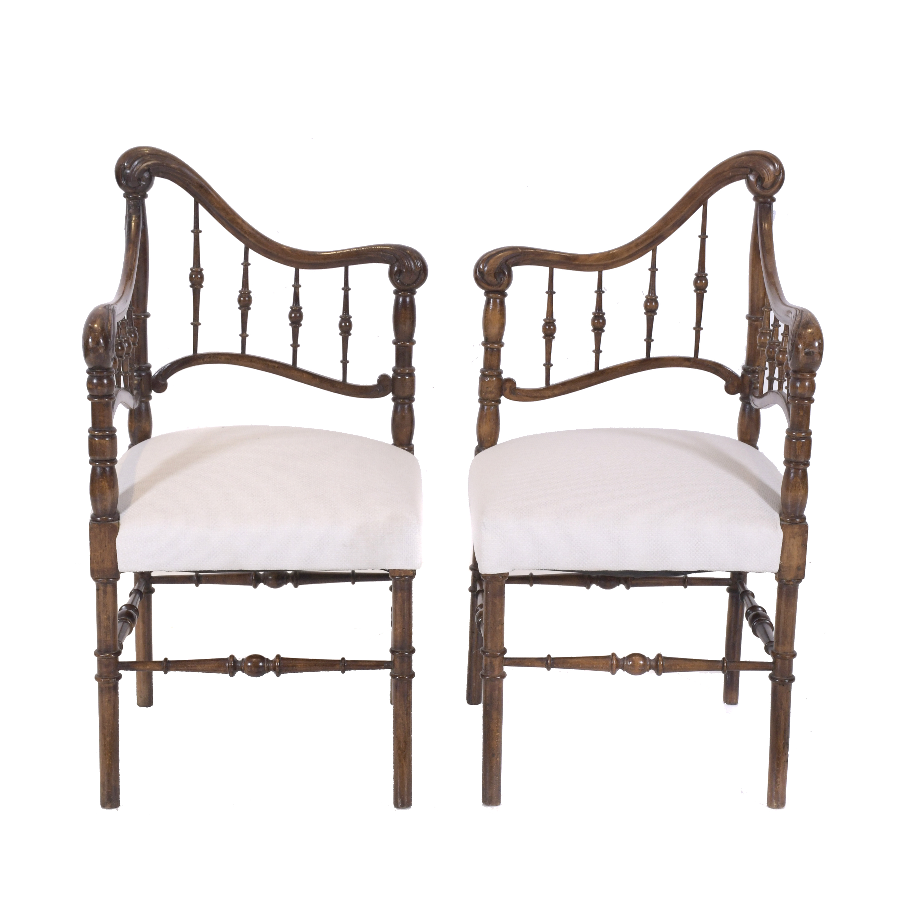 PAIR OF "YOU AND ME" MODERNIST ARMCHAIRS, EARLY 20TH CENTUR