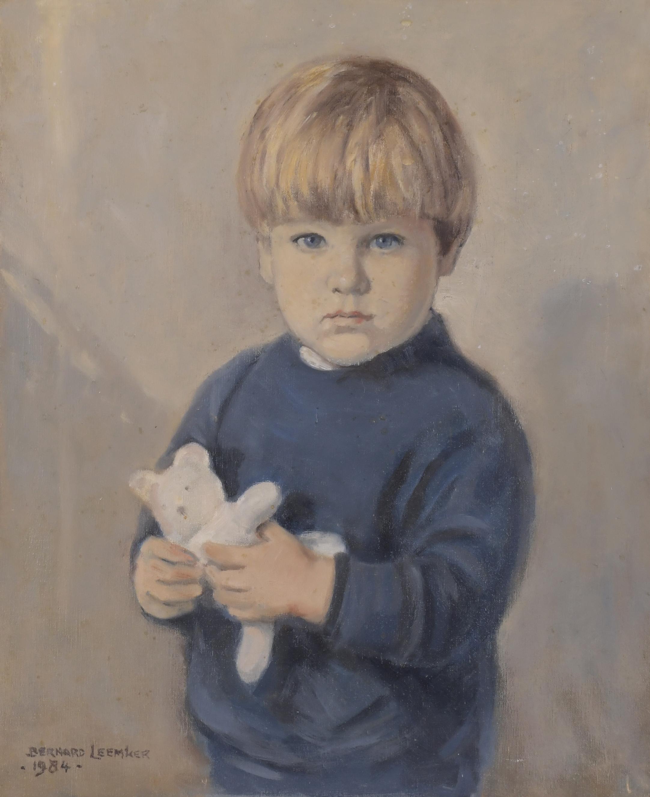 BERNARD LEEMKER (1899-1990).  "PORTRAIT OF A CHILD", 1984.