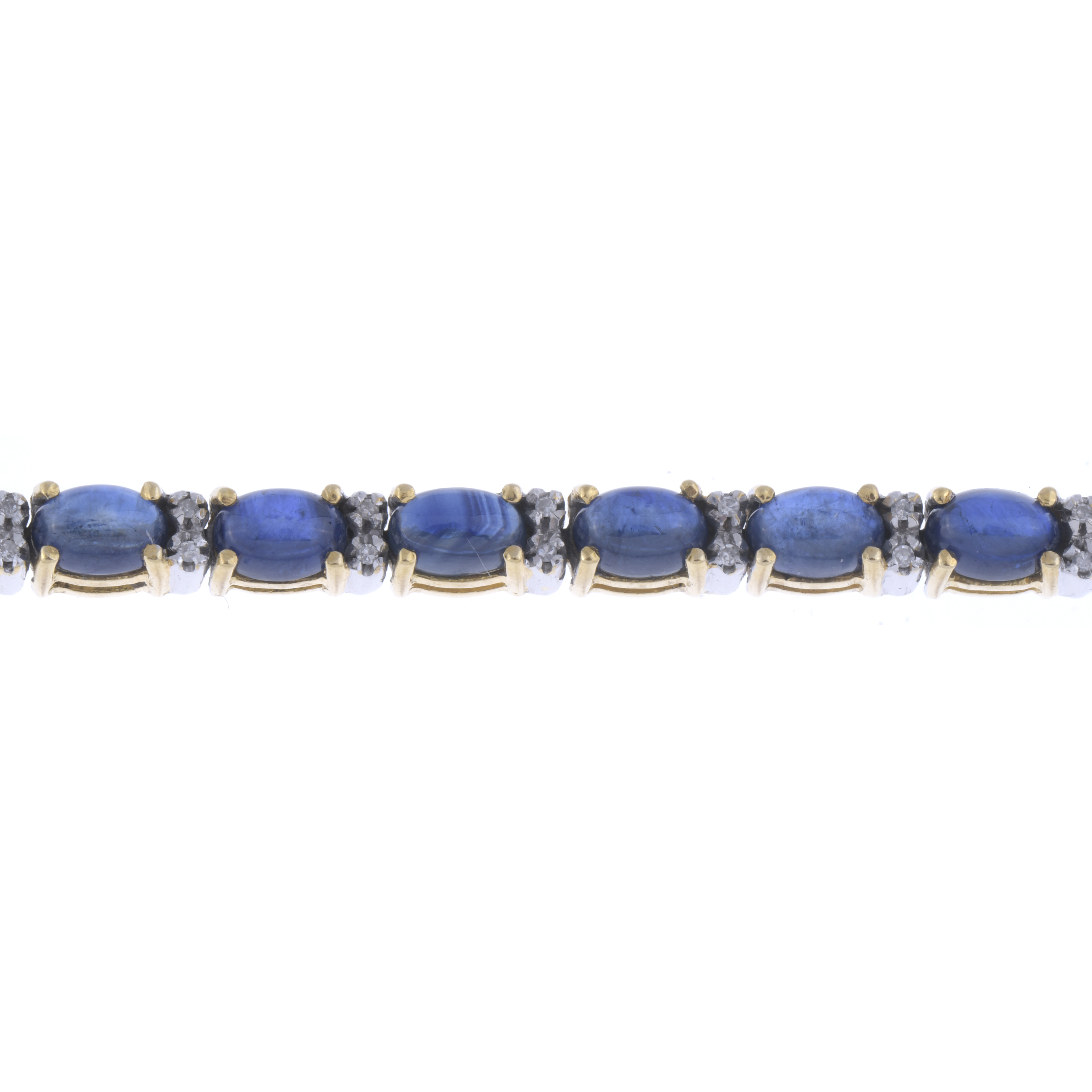 SAPPHIRES AND DIAMONDS RIVIÈRE BRACELET.