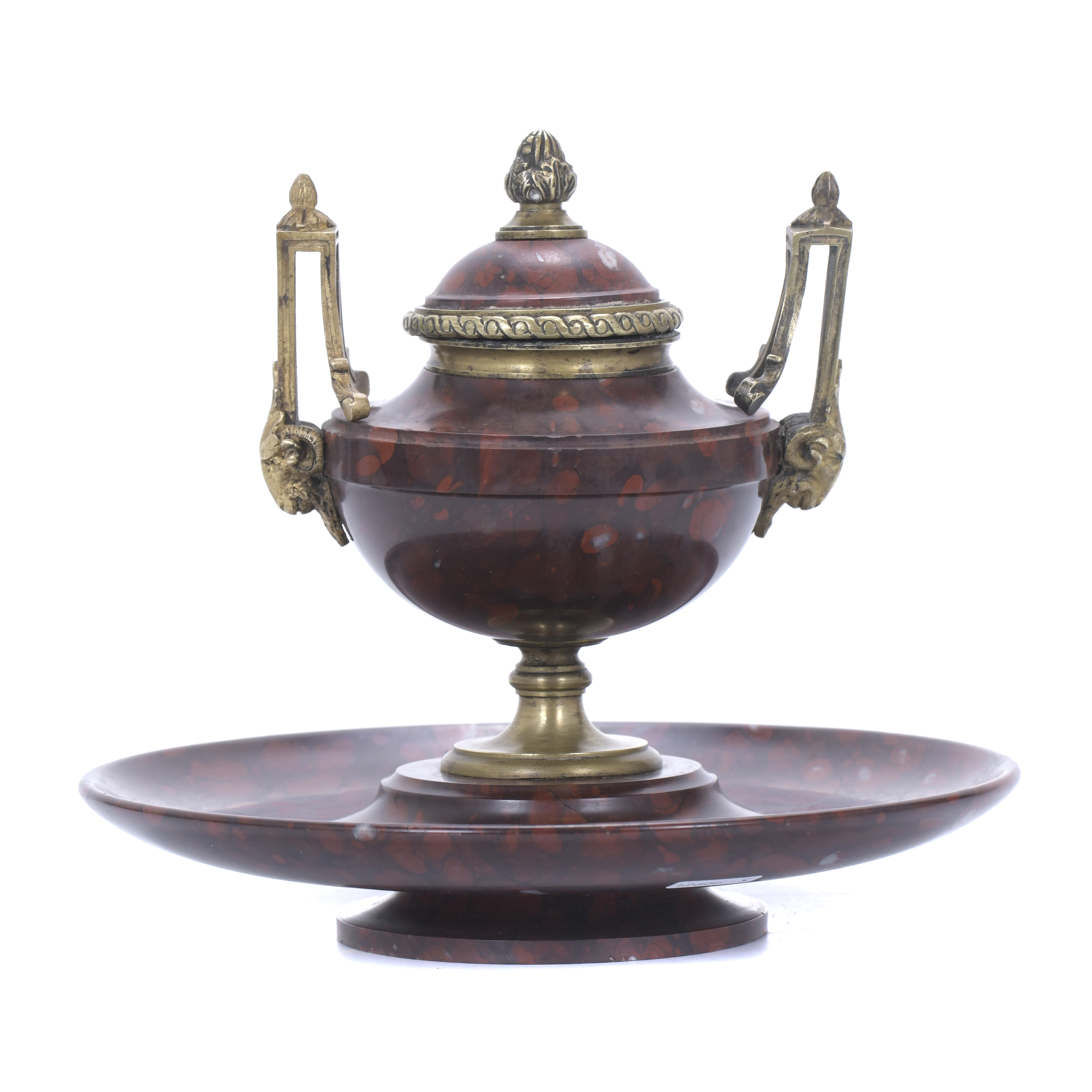 NAPOLEON III PERIOD INKWELL, 19TH CENTURY.