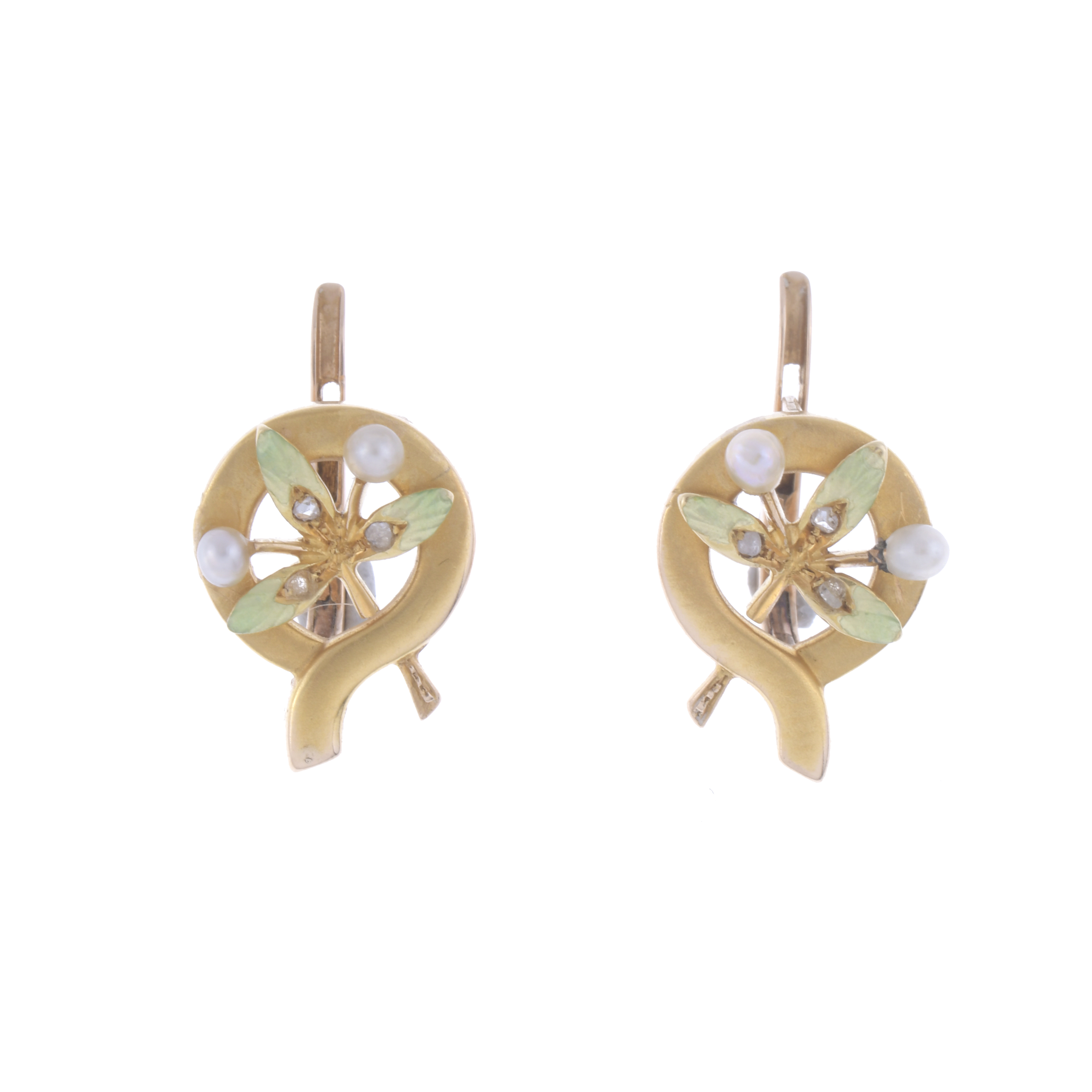 MASRIERA STYLE FLORAL EARRINGS.