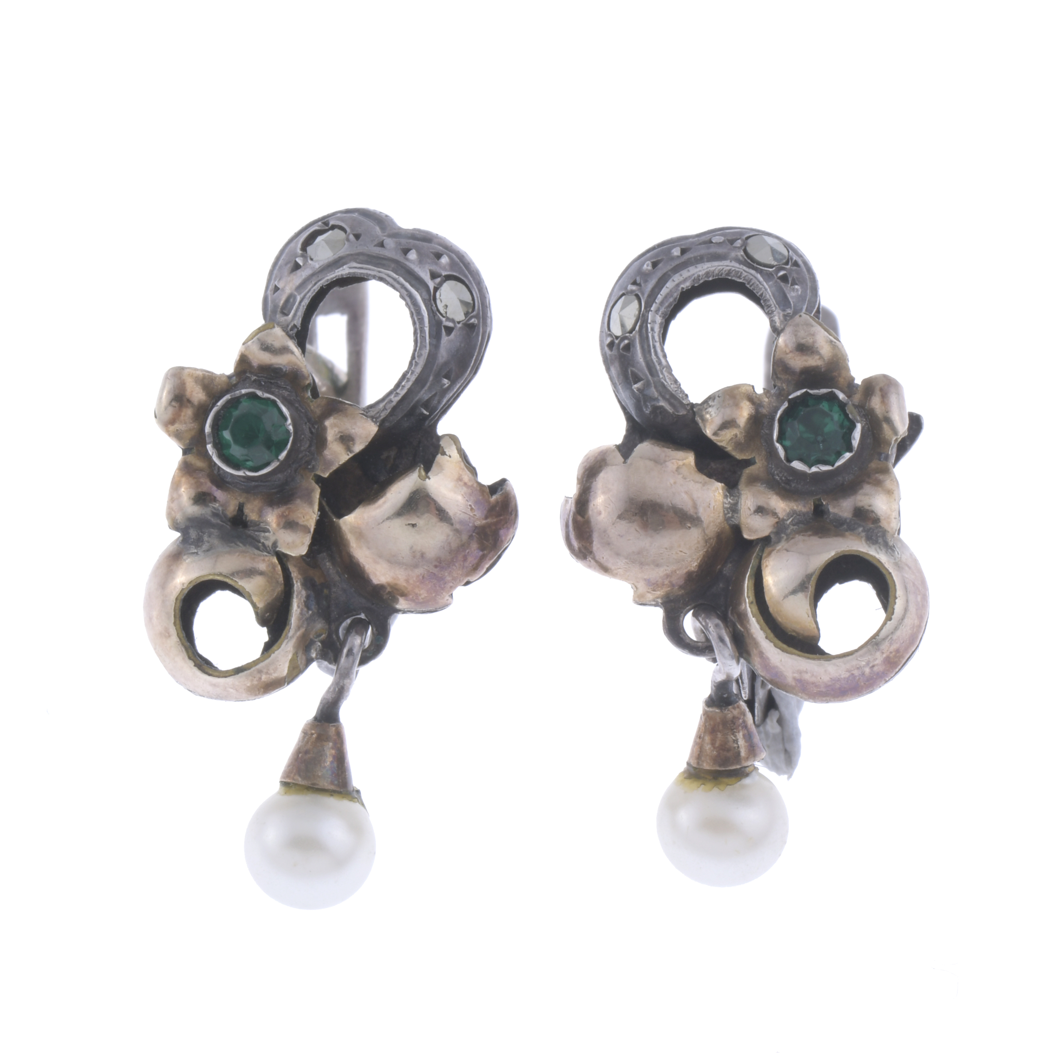 CATALAN EARRINGS, EARLY 20TH CENTURY.