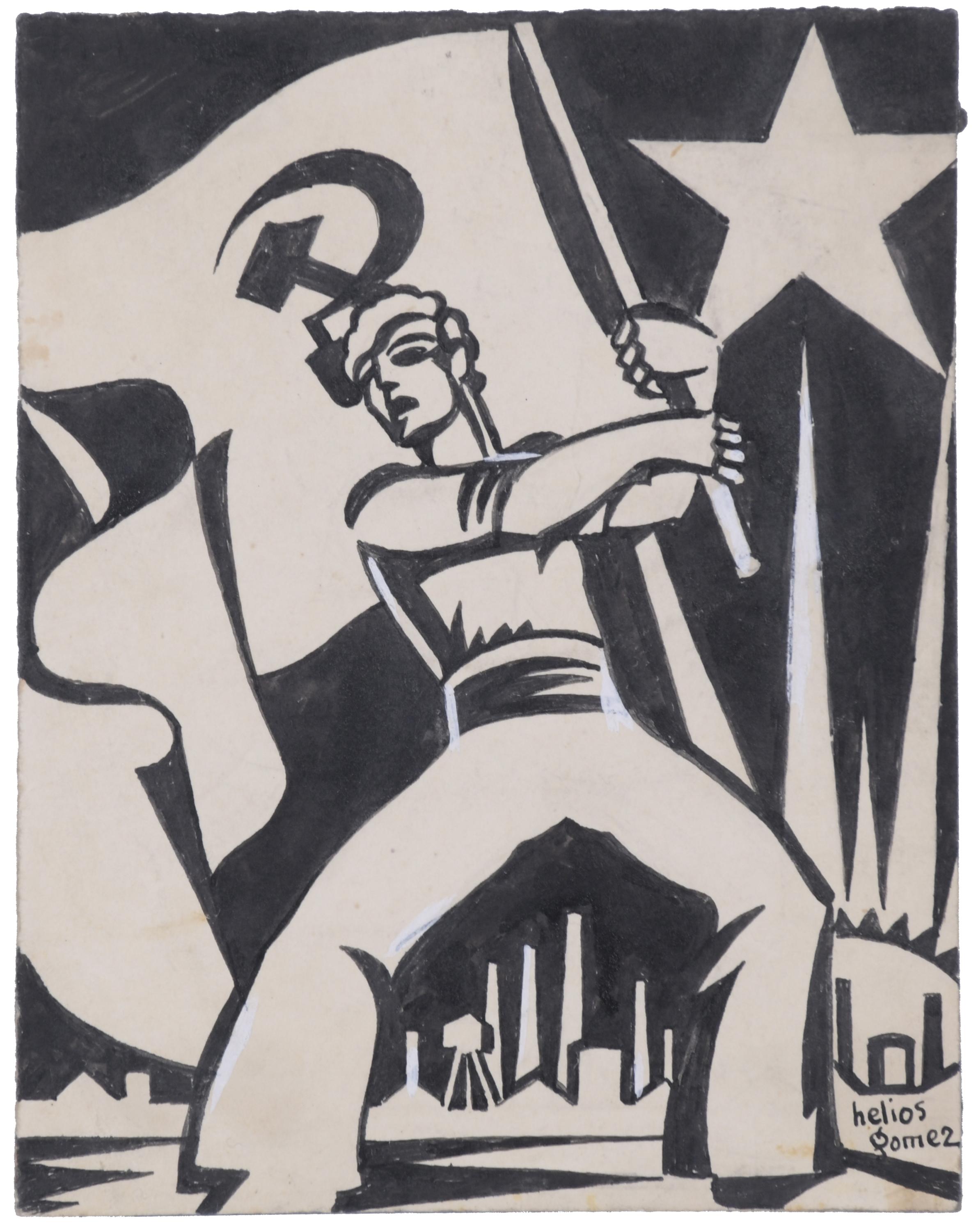 HELIOS GÓMEZ RODRÍGUEZ (1905-1956).  "COMMUNIST PROPAGANDA 