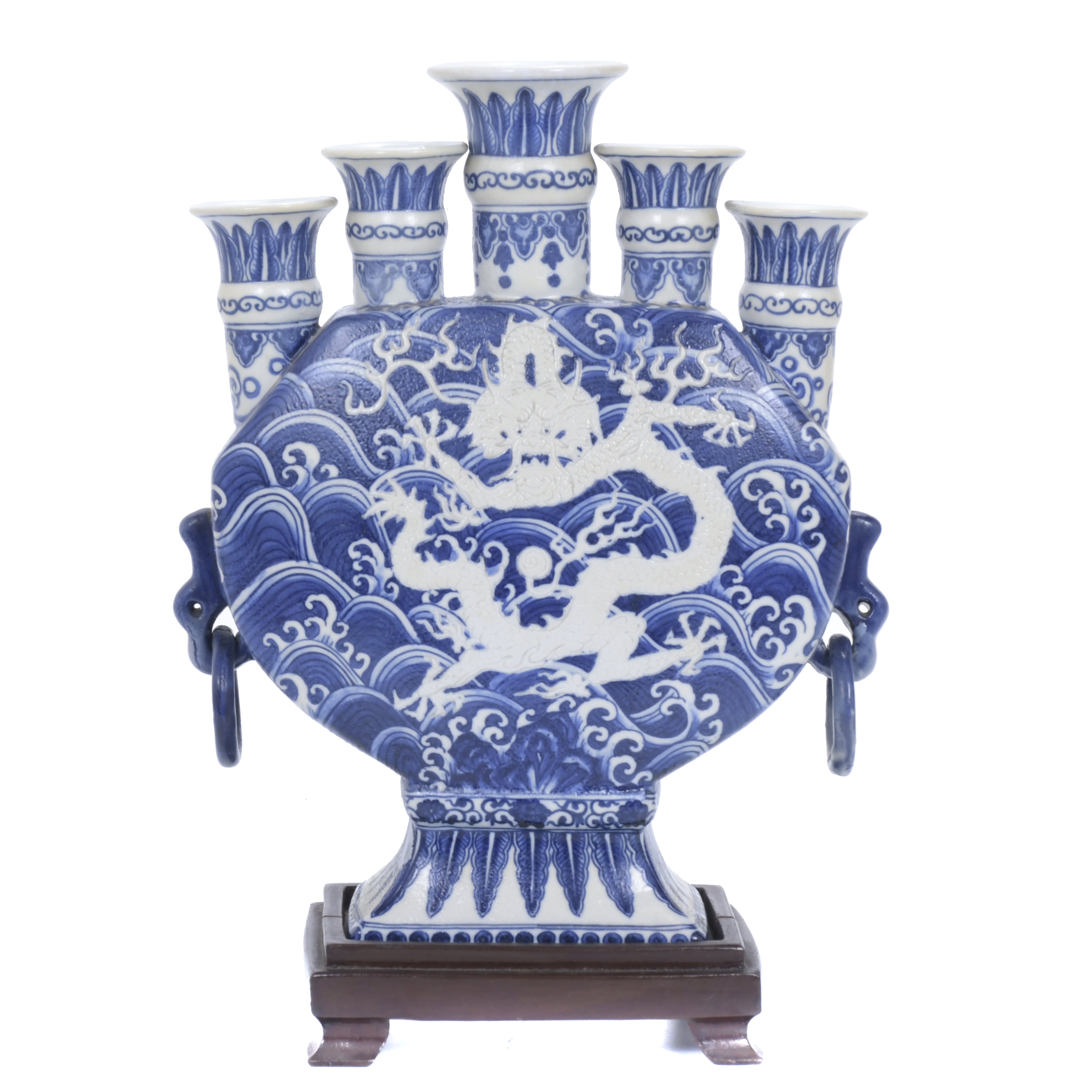 20TH CENTURY CHINESE SCHOOL. TULIP VASE AFTER DELFT MODELS.