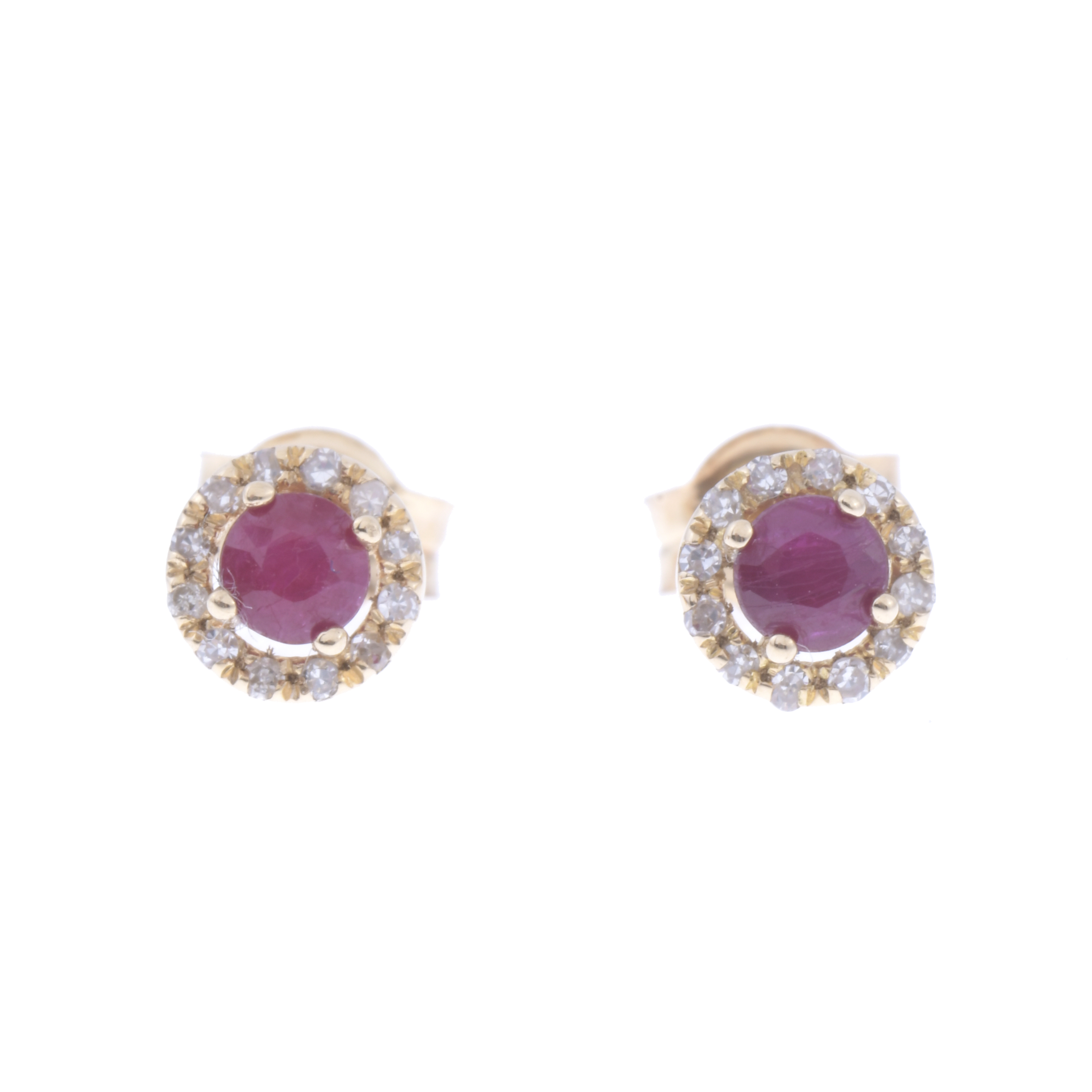 EARRINGS WITH RUBIES.