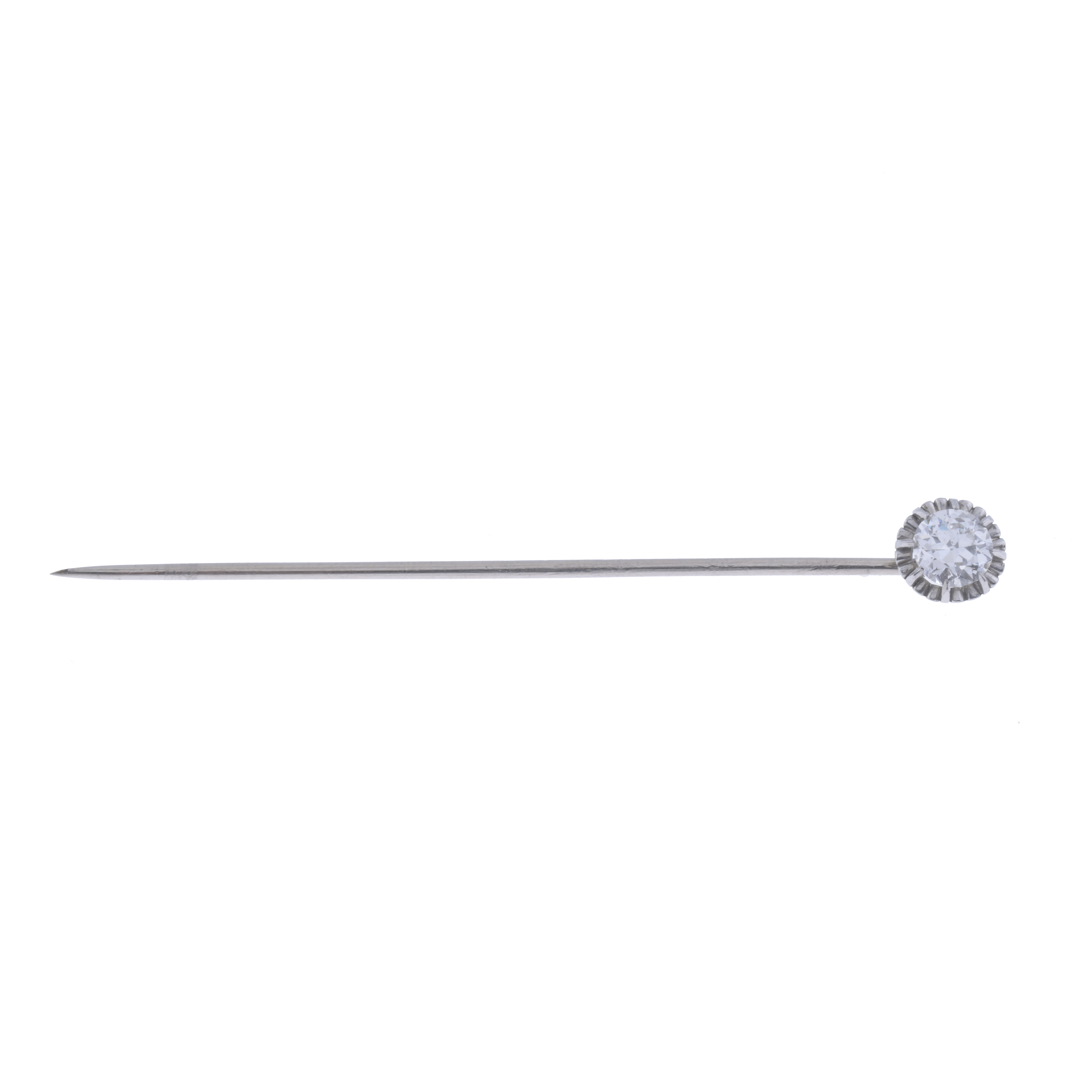 NEEDLE WITH DIAMOND SOLITAIRE.