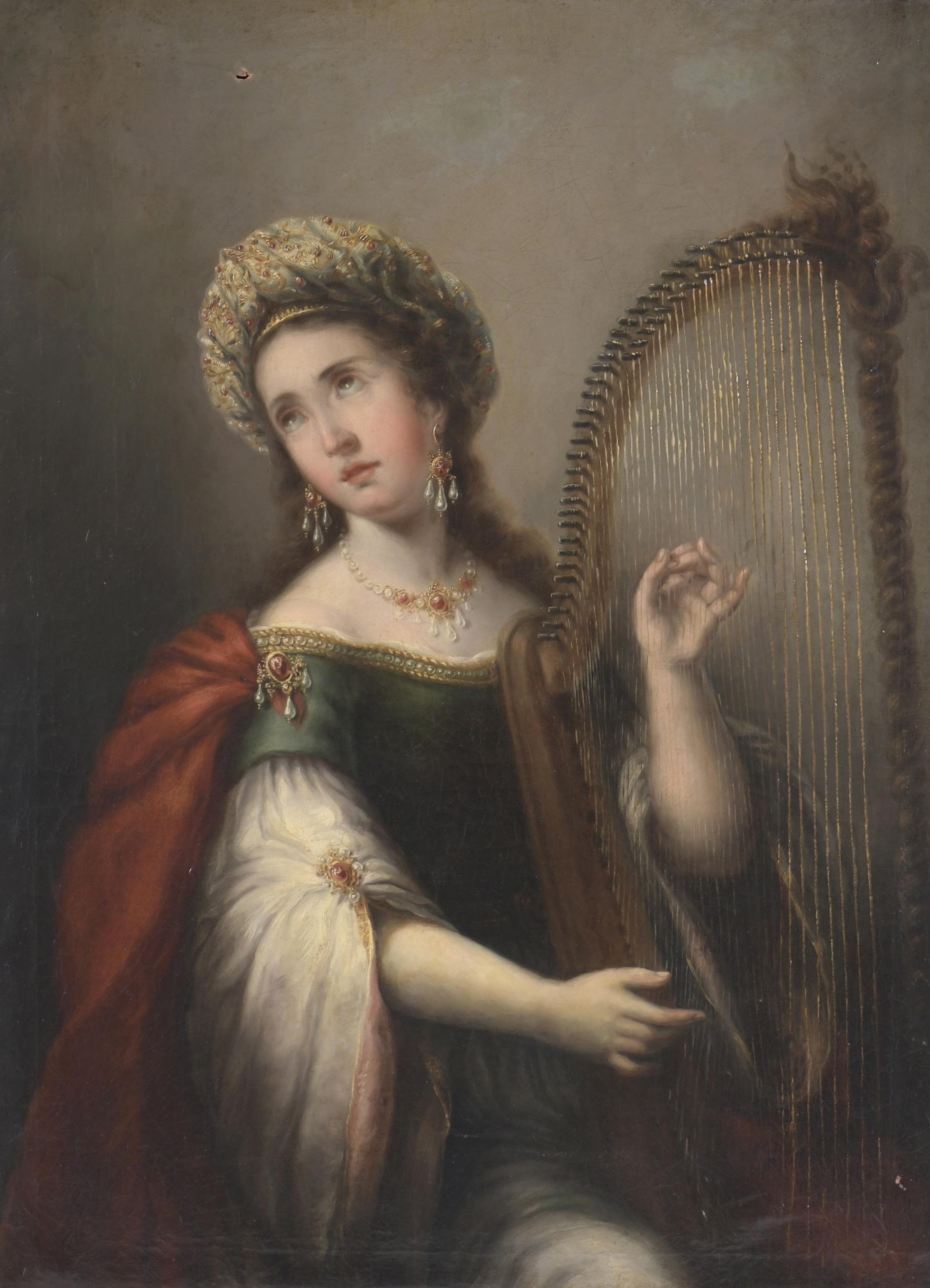 JOSÉ GUTIÉRREZ DE LA VEGA (1791-1865).  "SAINT CECILIA".