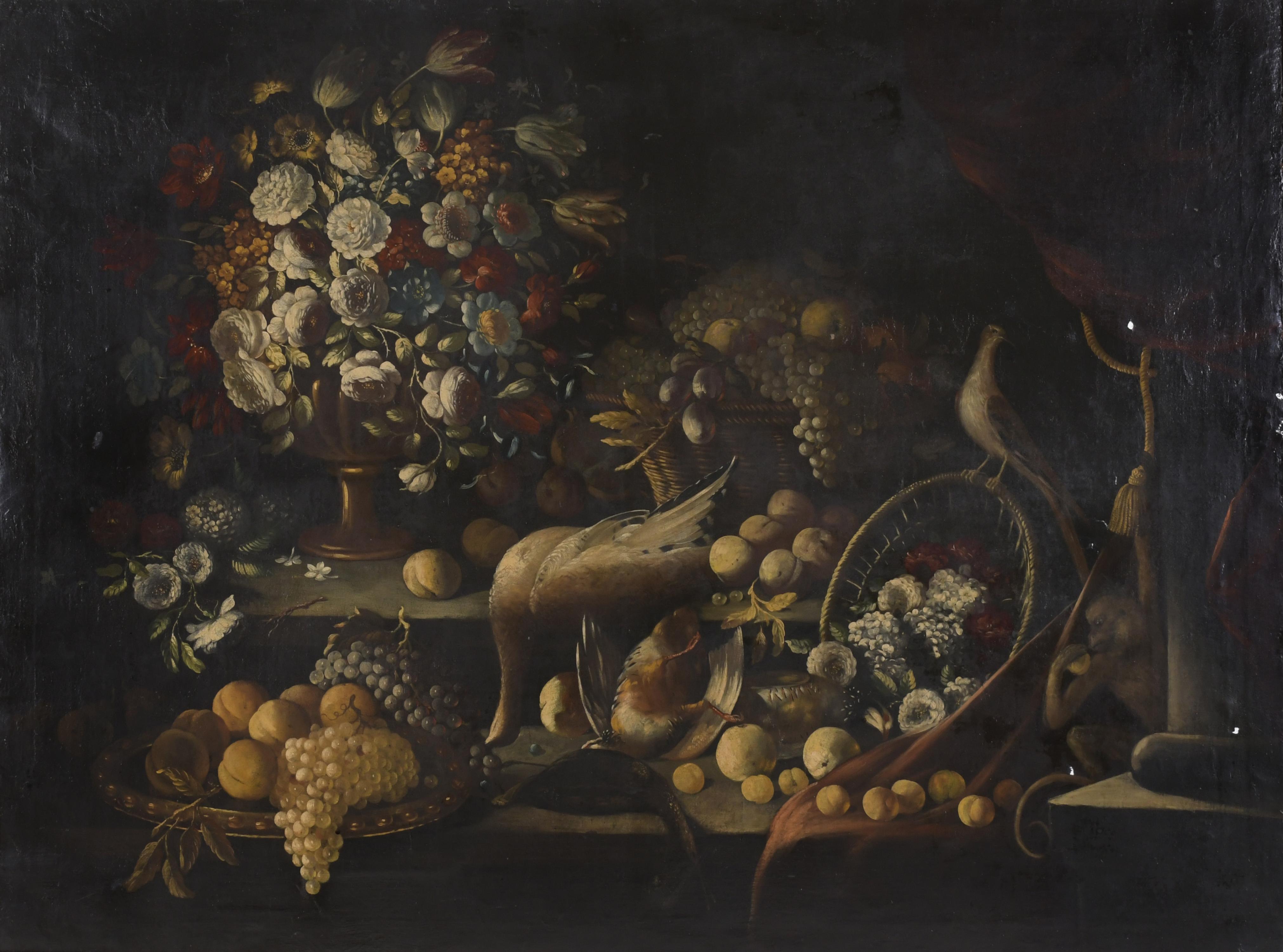 LATE 17TH CENTURY ITALIAN OR SPANISH SCHOOL. "STILL LIFE WI