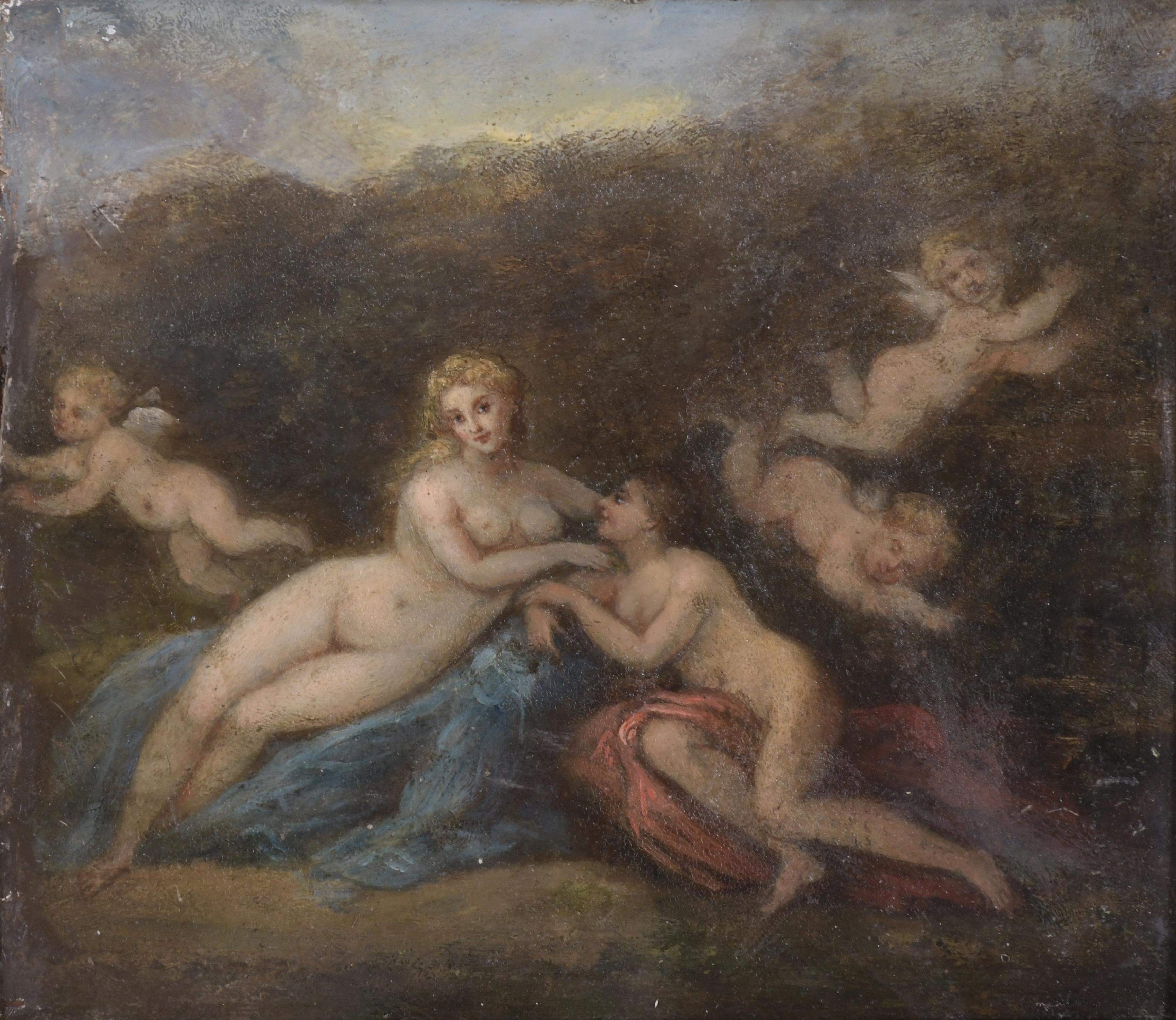 19TH CENTURY FRENCH SCHOOL. "VENUS AND ADONIS".