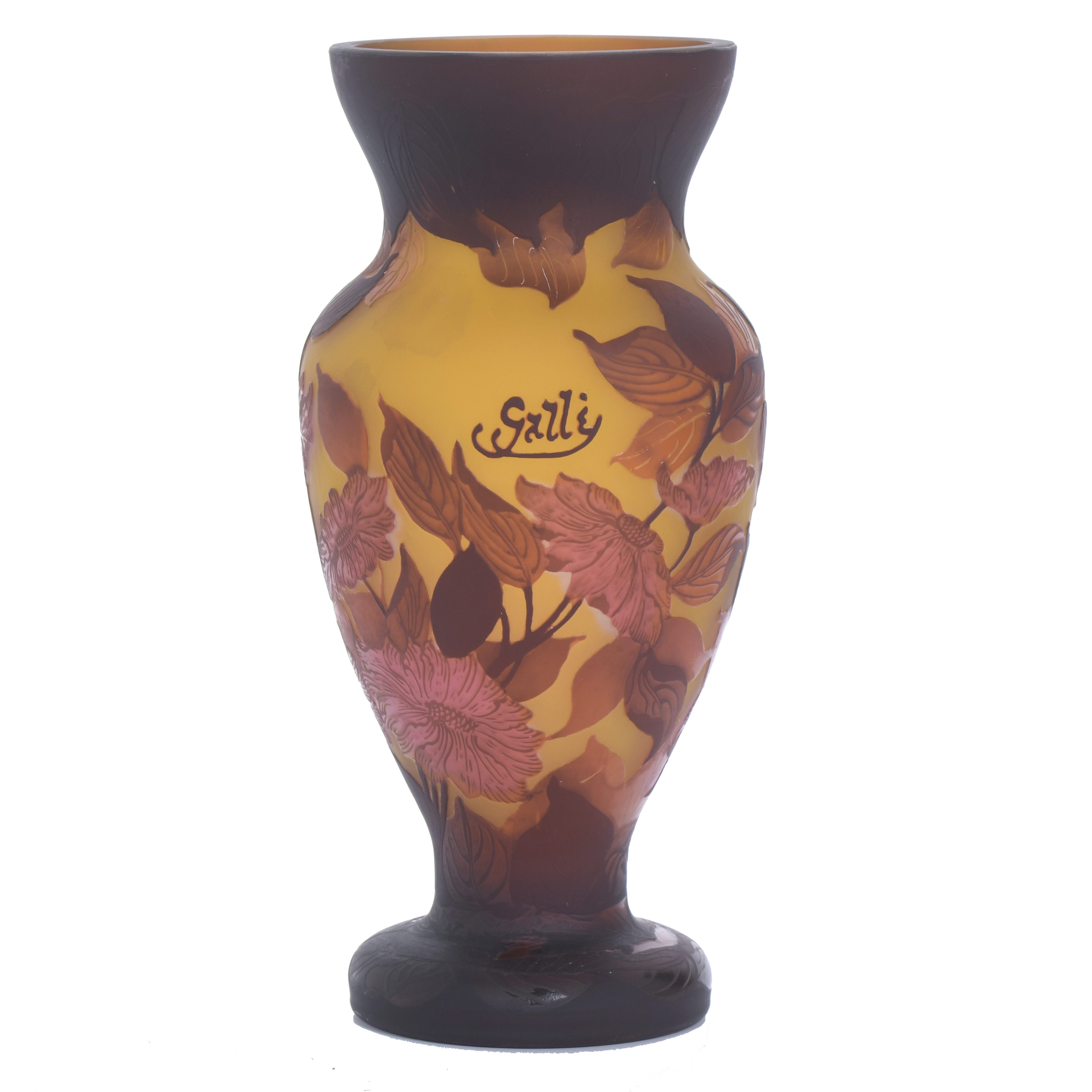 MODERNIST VASE IN GLASS PASTE.