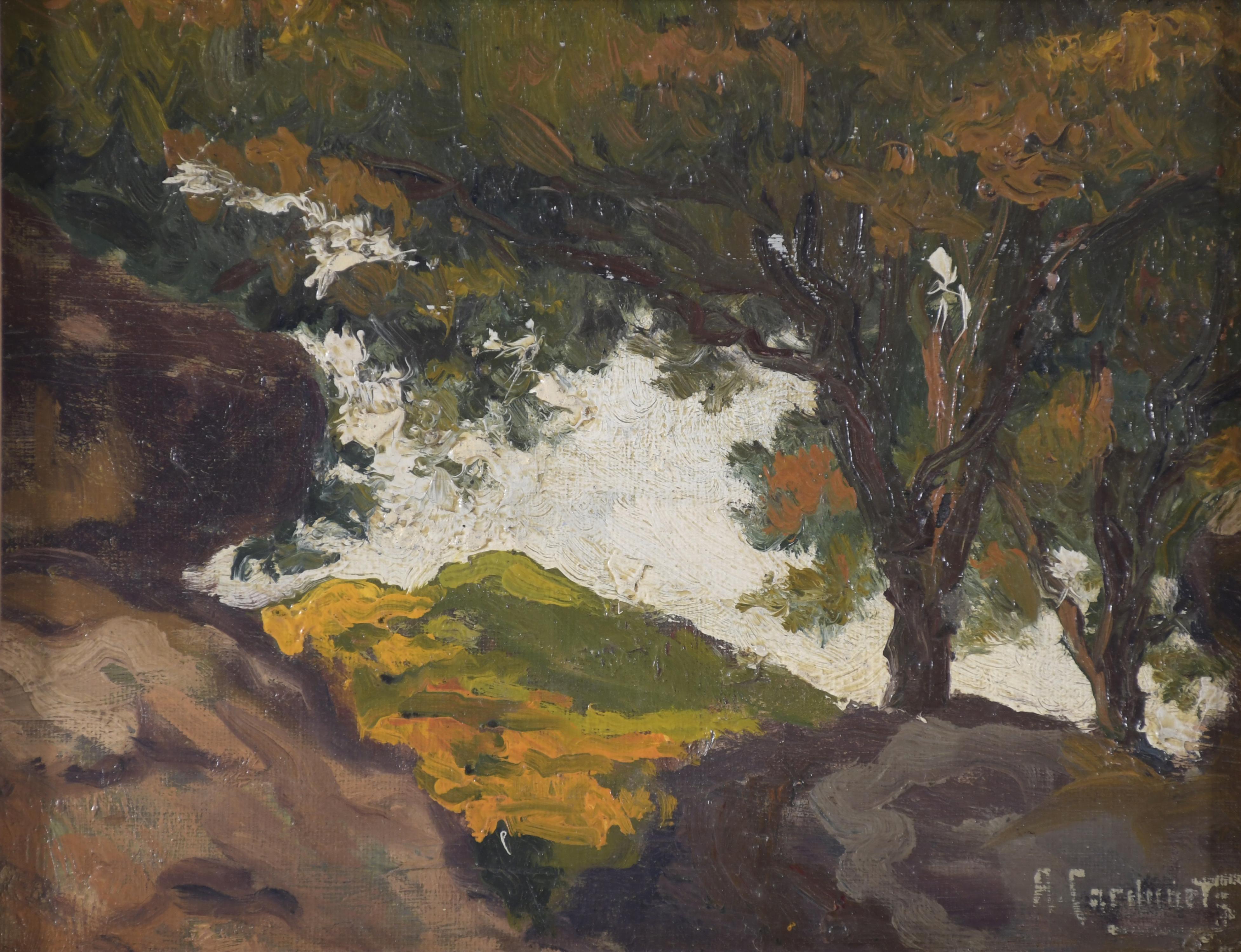 ALEXANDRE CARDUNETS CAZORLA (1871-1944). "LANDSCAPE", 1907?.