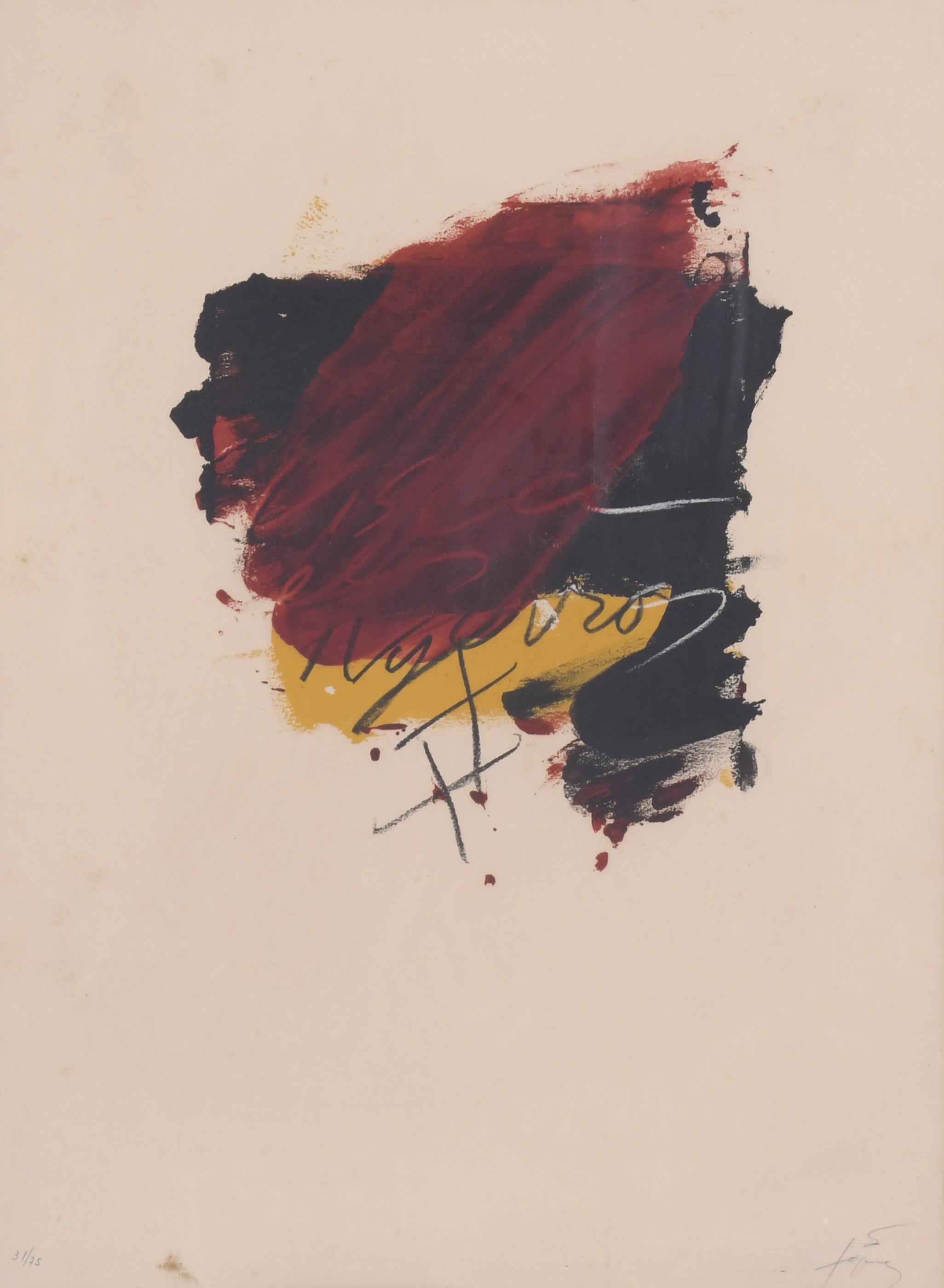 ANTONI TÀPIES (1923-2012). "CLAU - 1 Nº 31", 1973.